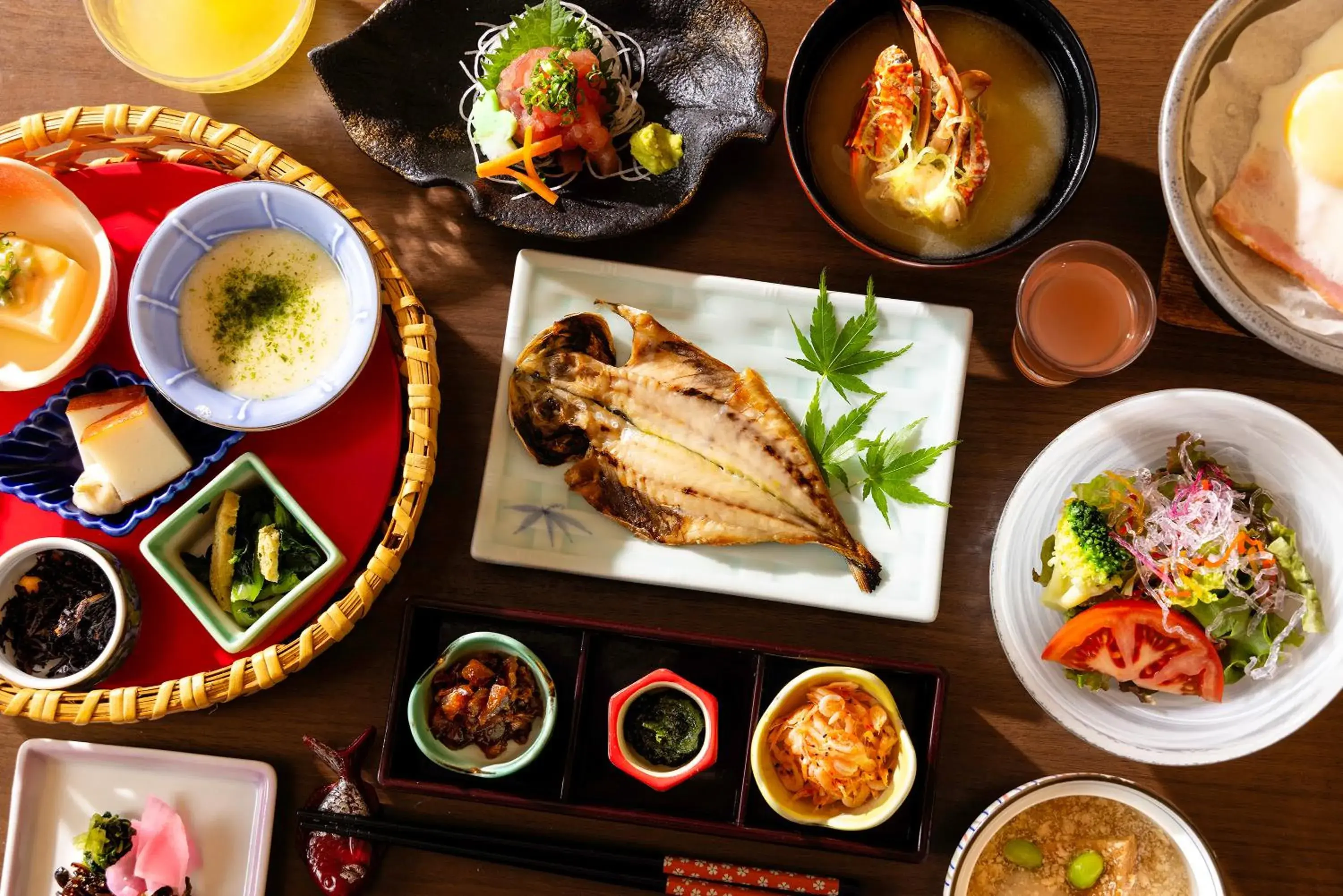 Breakfast in Shinyu no Yado SAZANA Breakfast in Shinyu no Yado SAZANA