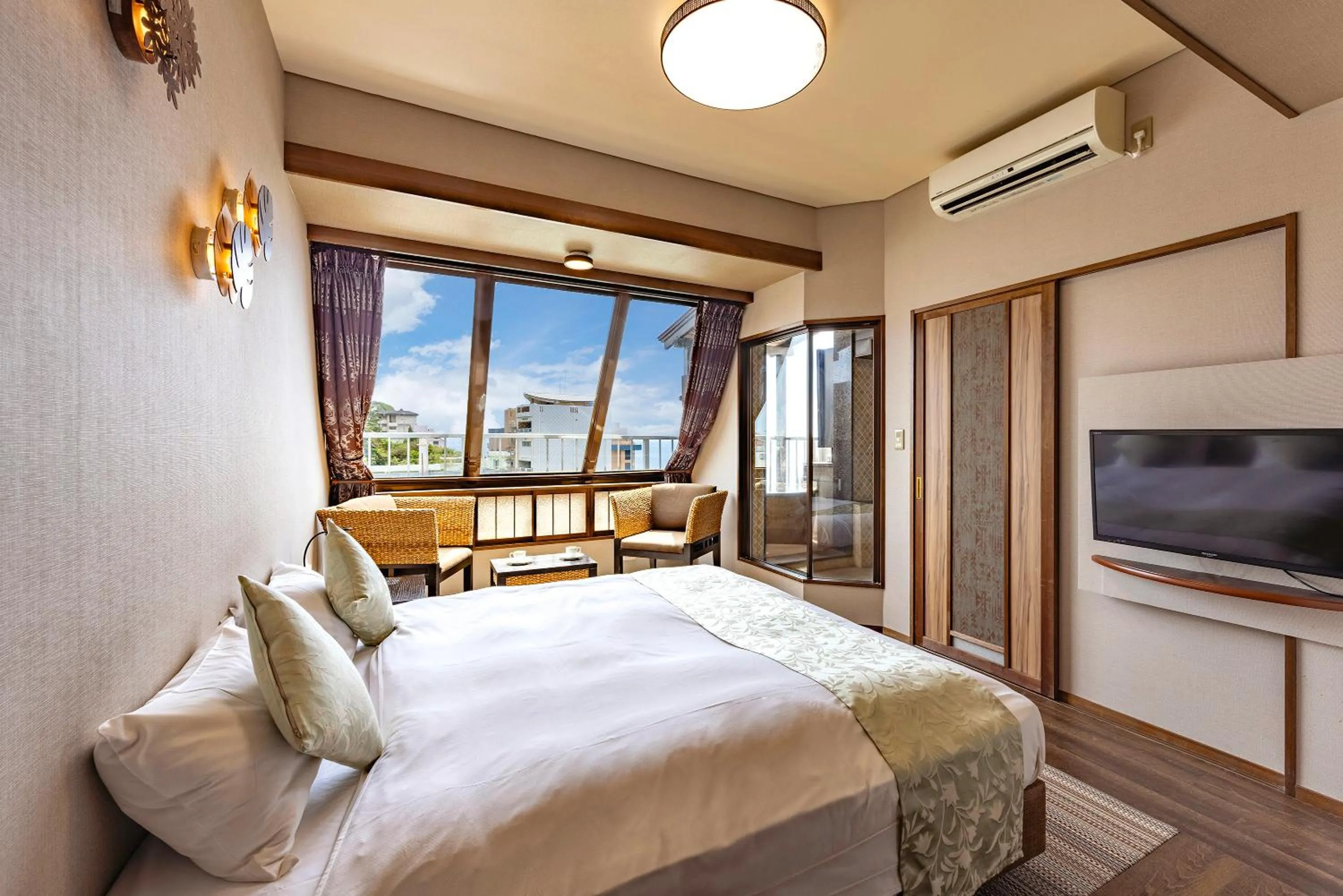 Bedroom, Bed in Shinyu no Yado SAZANA