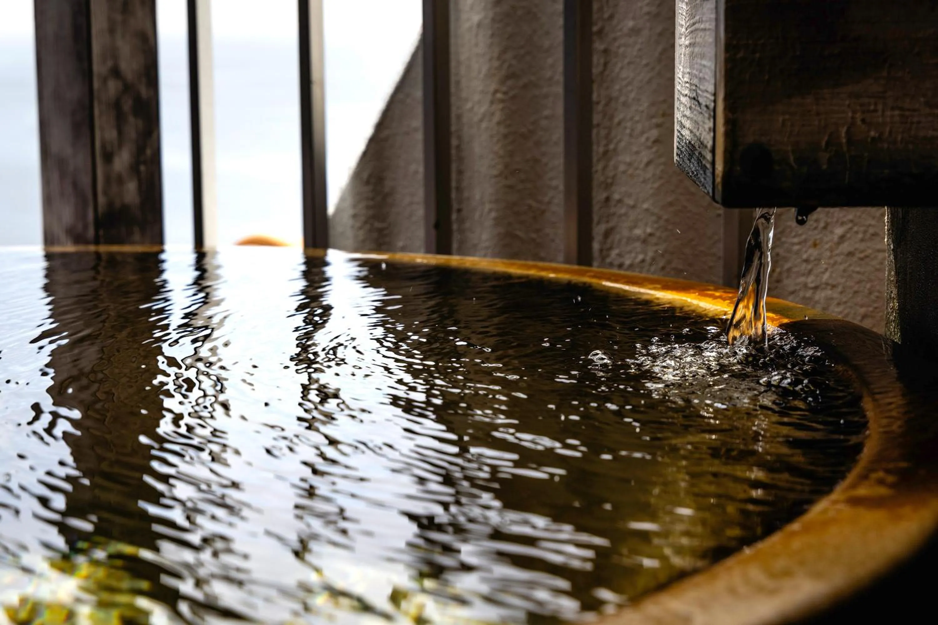 Hot Spring Bath in Shinyu no Yado SAZANA