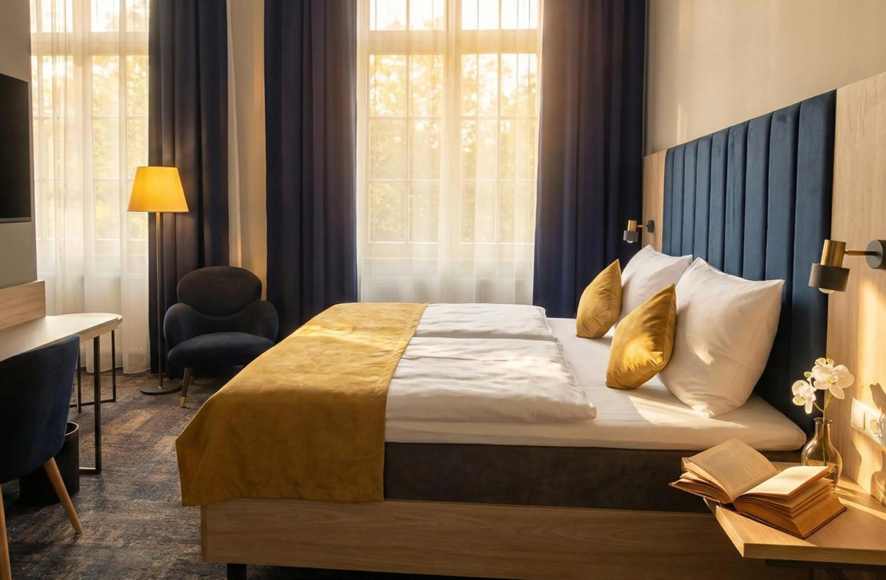 Bedroom, Bed in H24 Parkhotel Thale