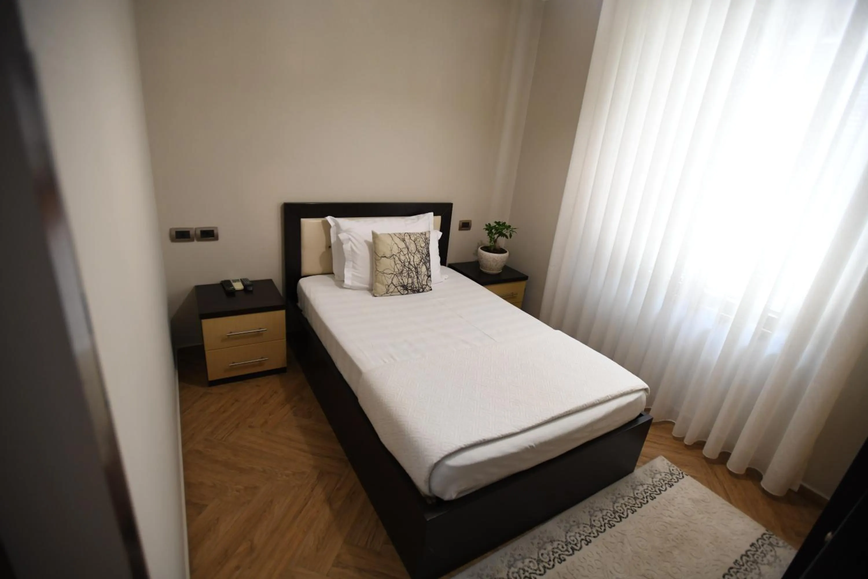 Spring, Bed in Hotel Gega