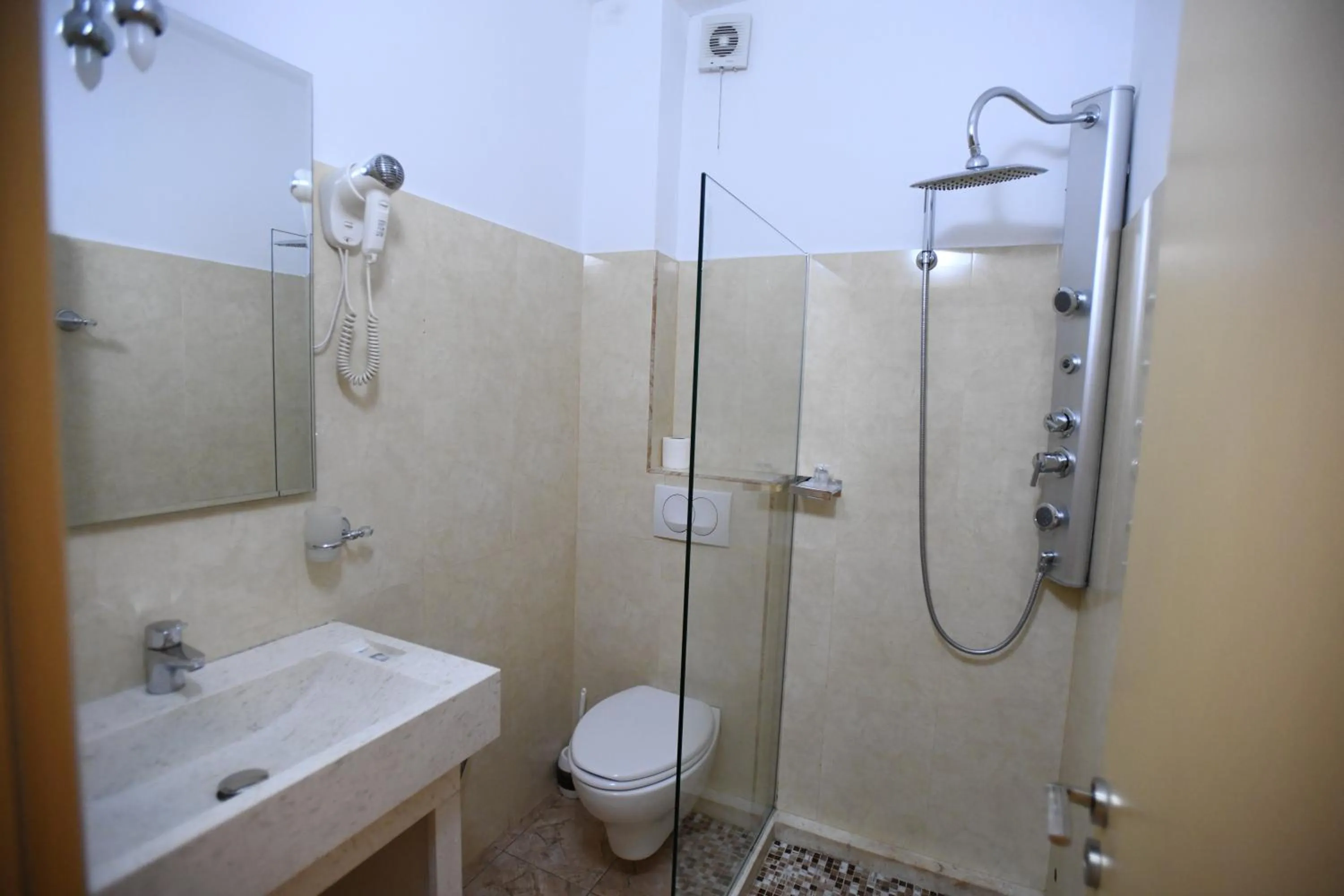 Shower in Hotel Gega