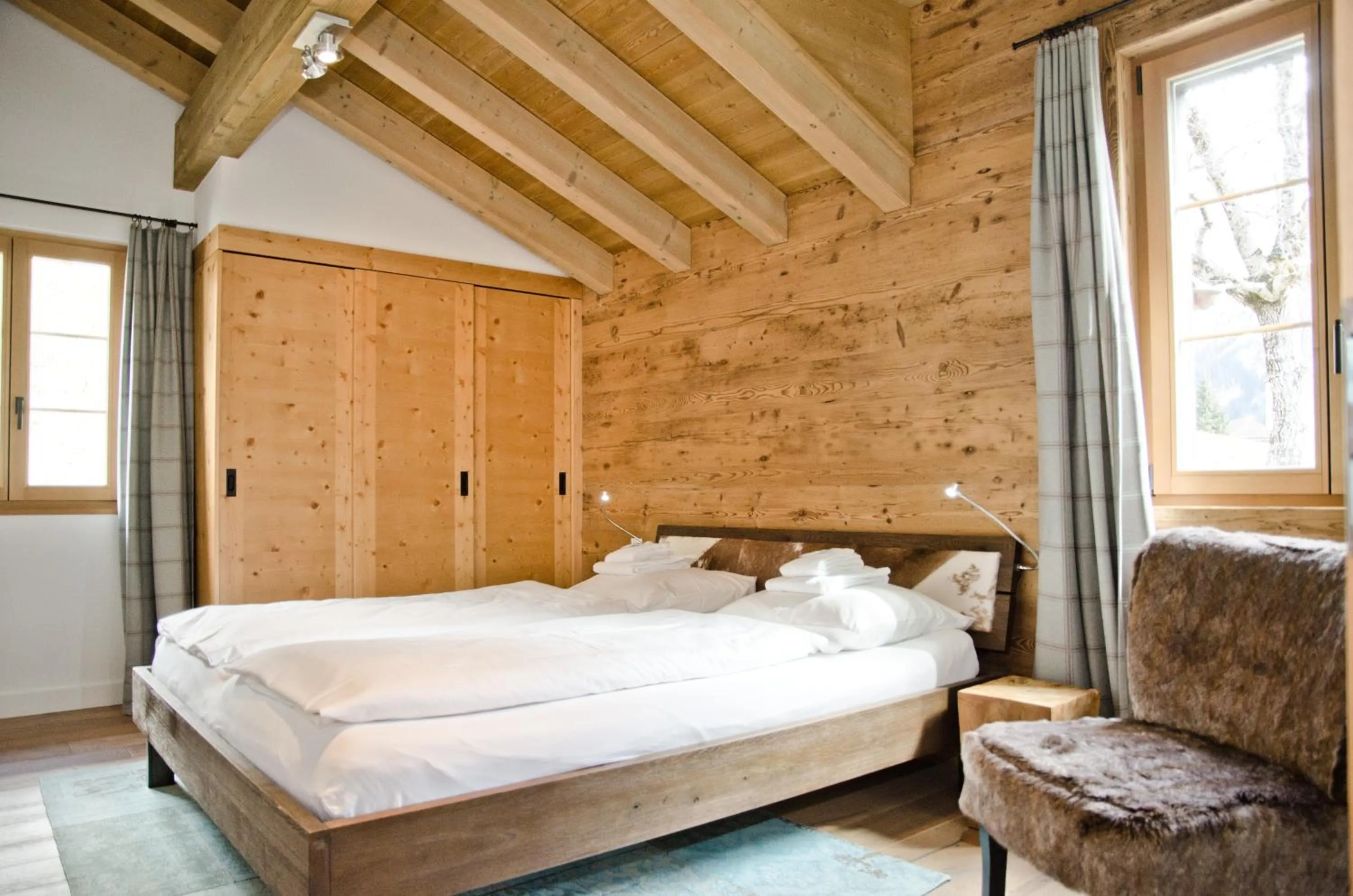 Bedroom, Bed in Apartment Fortuna 5.5 - GriwaRent AG