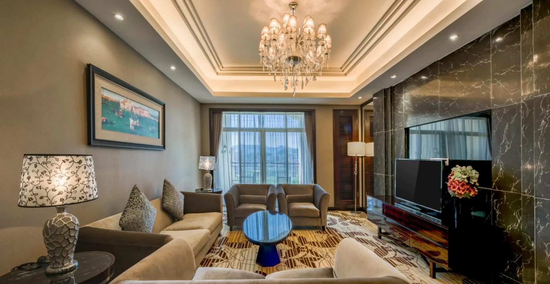 Living room in Country Garden Phoenix Hotel Huizhou Huiyang