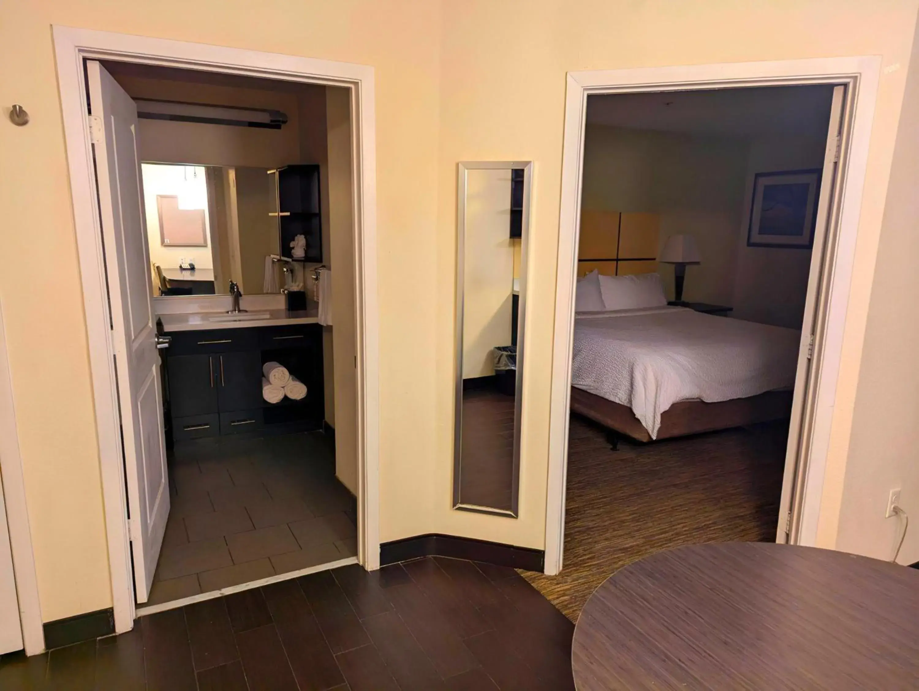 View (from property/room), Bed in Candlewood Suites San Antonio Airport by IHG View (from property/room), Bed in Candlewood Suites San Antonio Airport by IHG