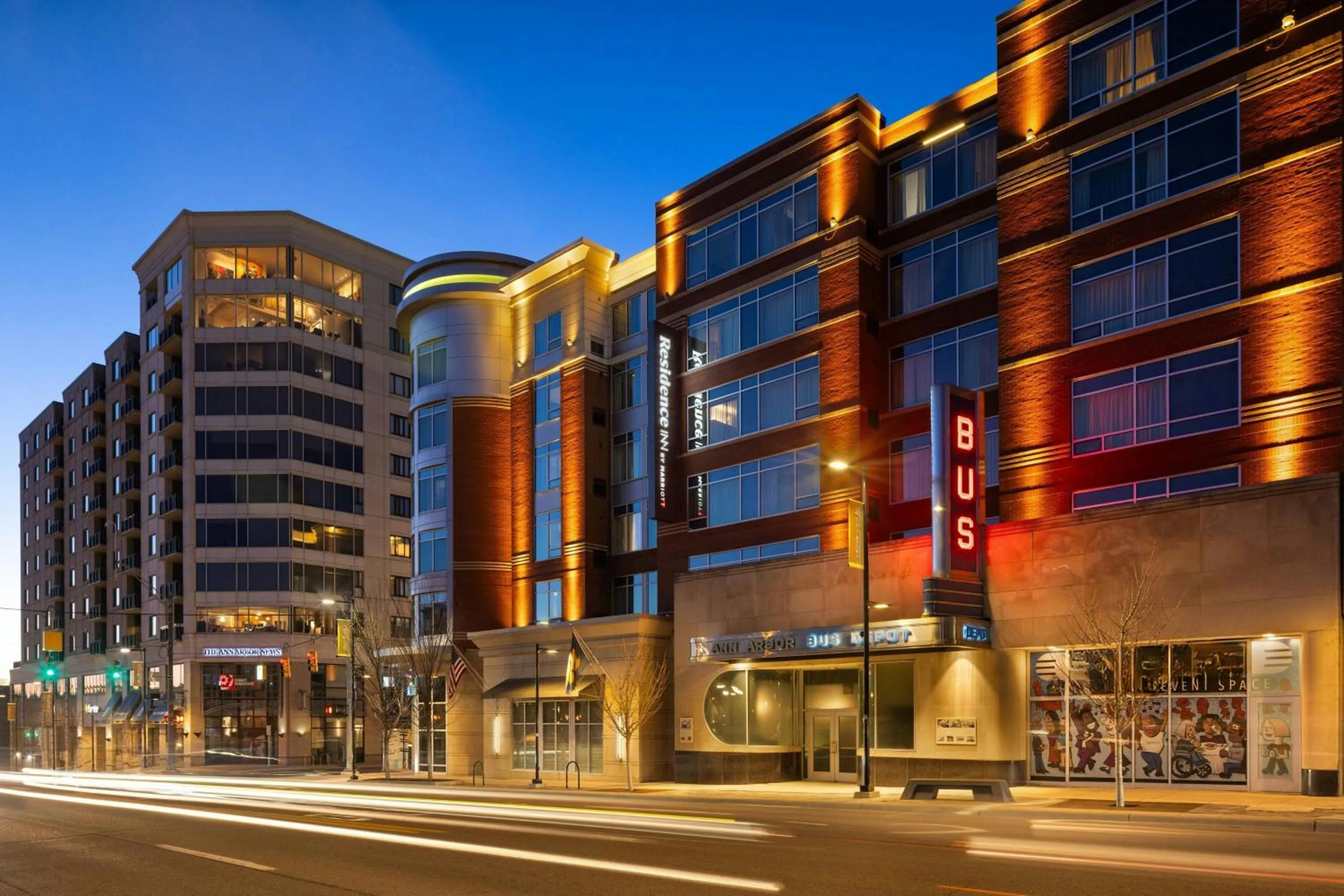 Property building in Residence Inn by Marriott Ann Arbor Downtown