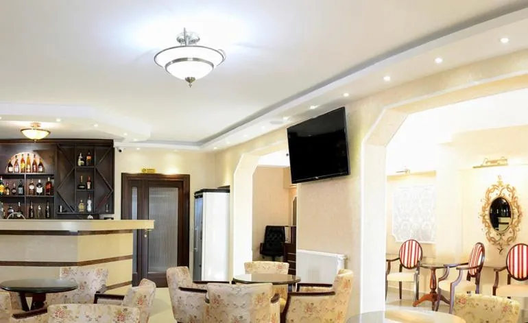 Lounge or bar in Pensiunea Junior