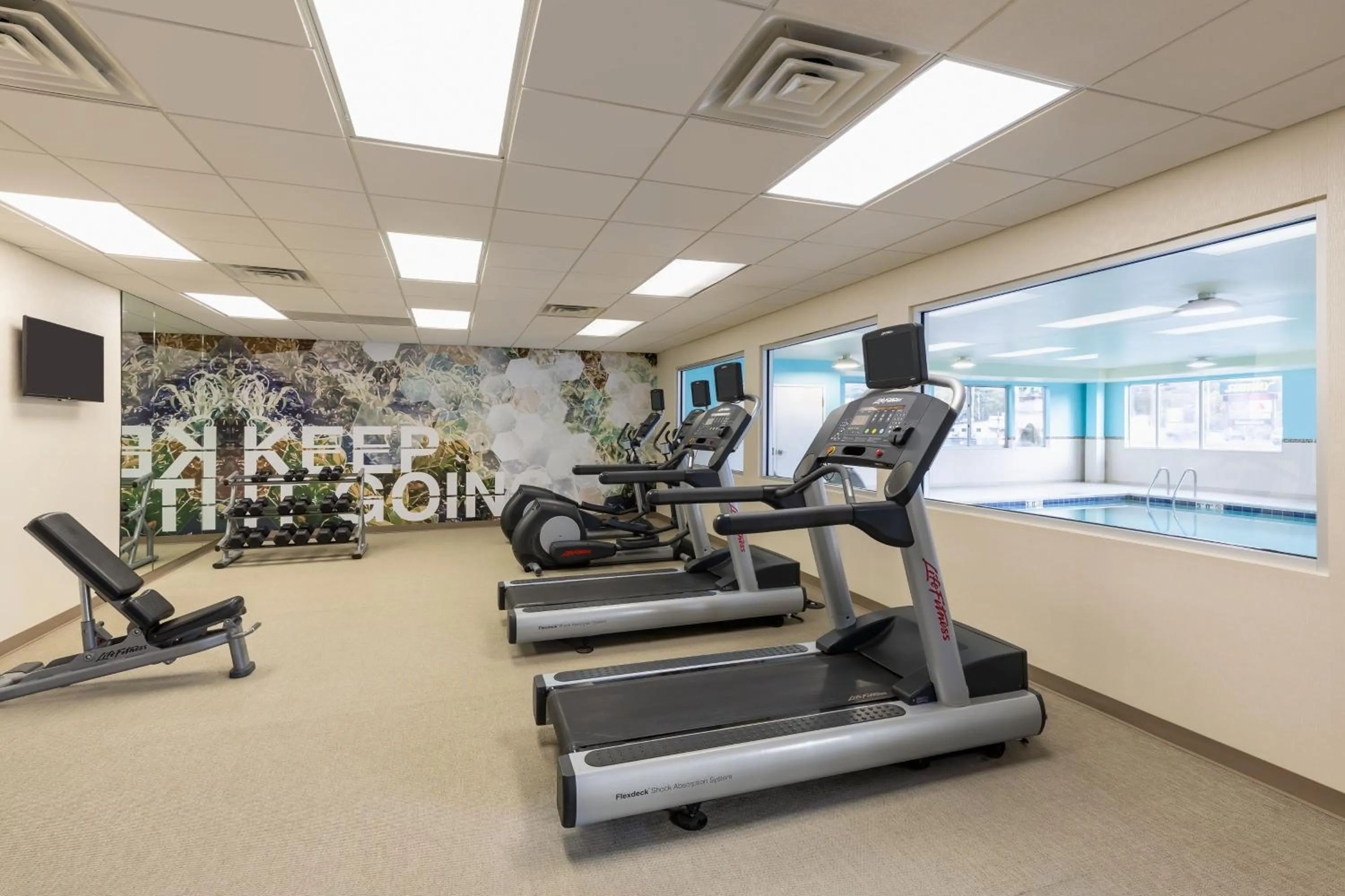 Fitness centre/facilities in SpringHill Suites by Marriott Wisconsin Dells