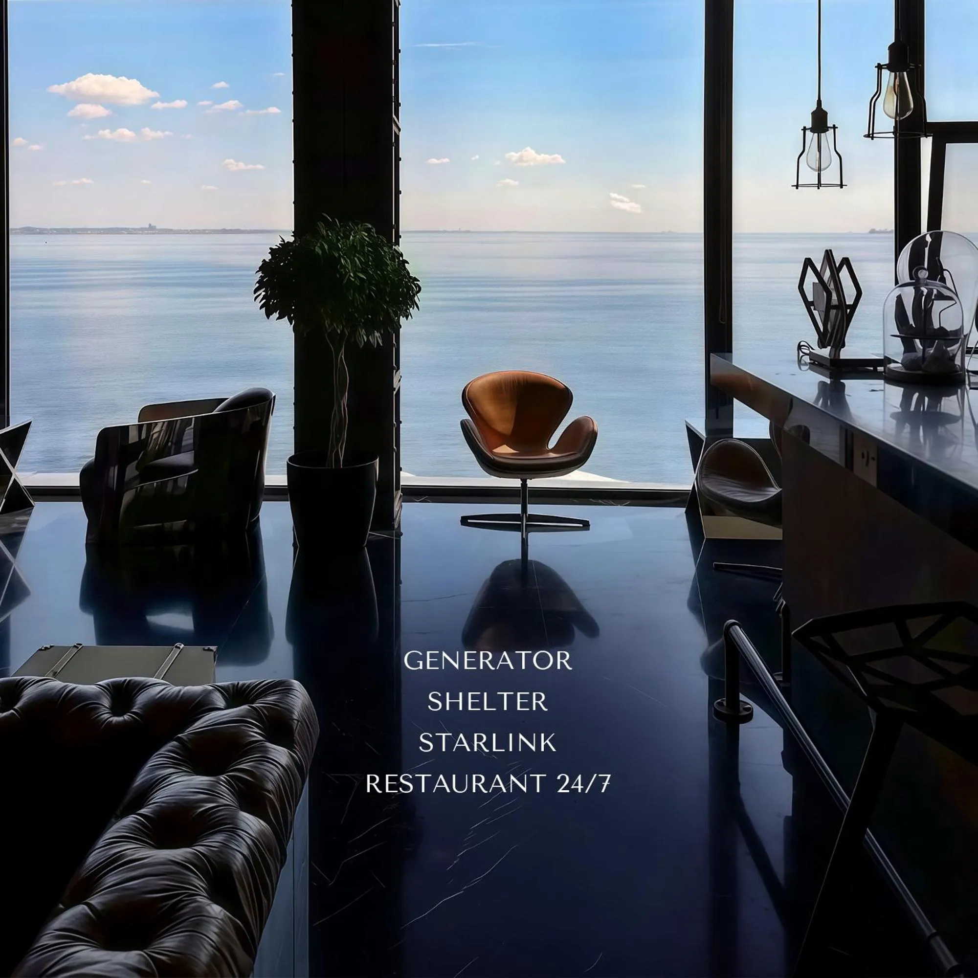 Living room in M1 Club Hotel