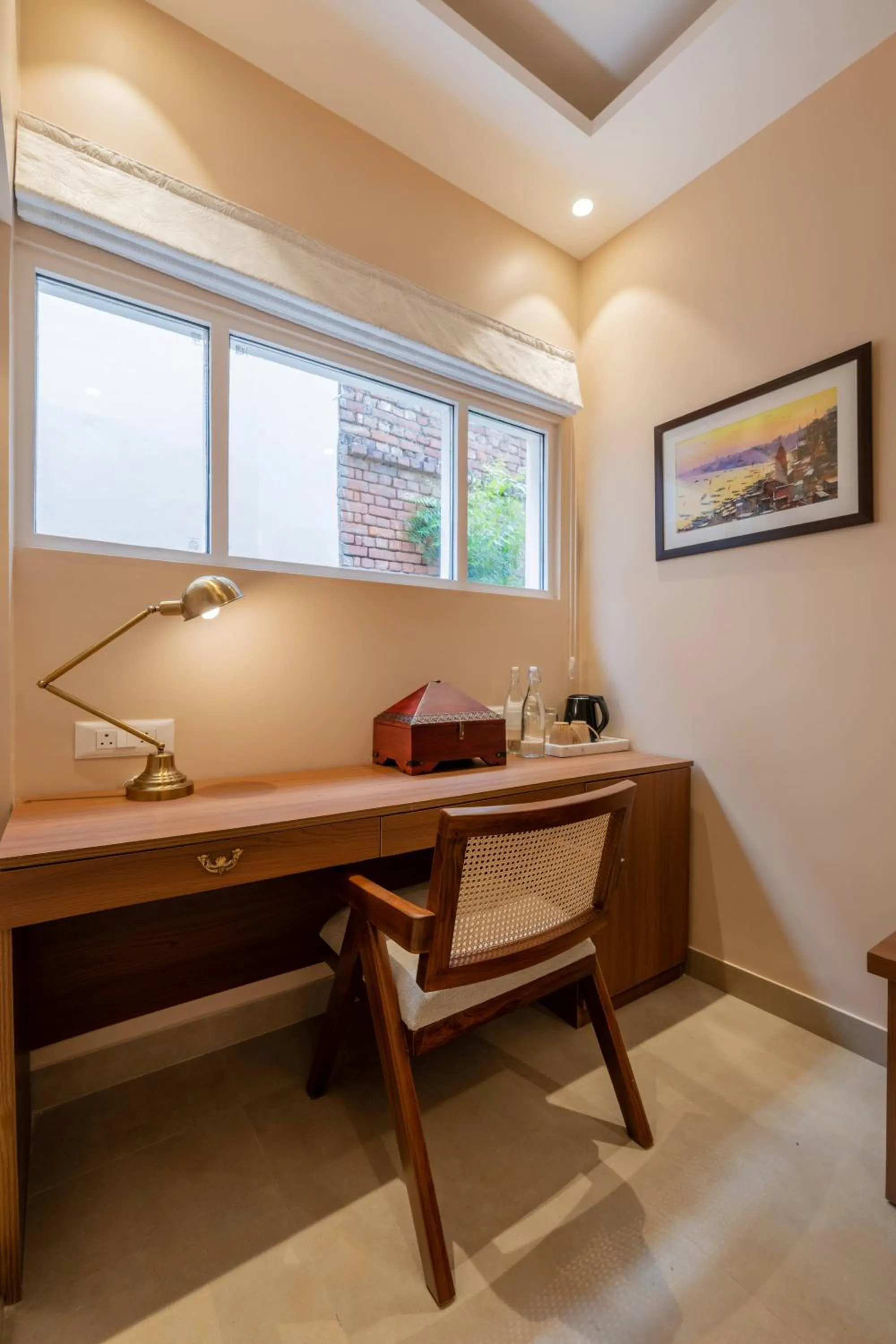 Seating area in juSTa Luxe Kashi Parampara, Varanasi