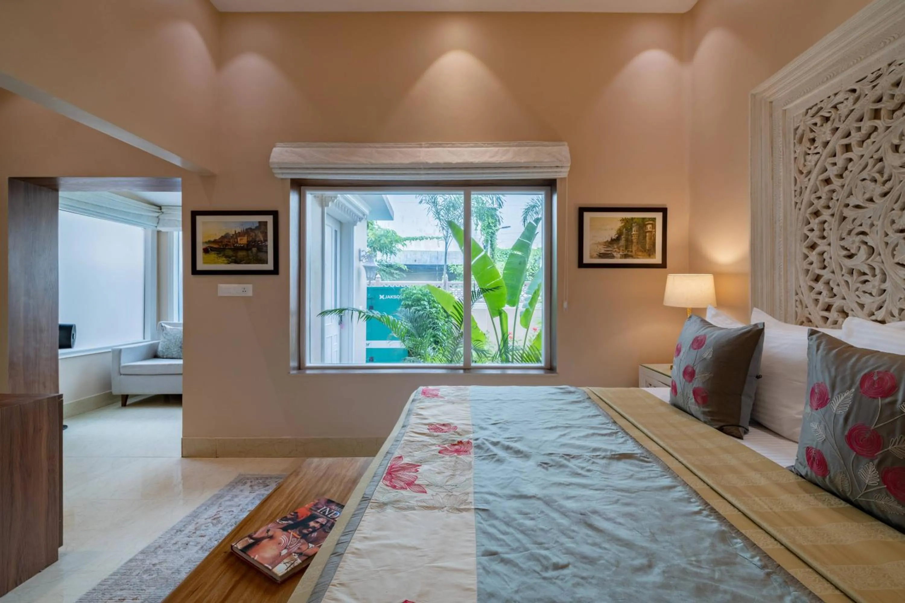 Photo of the whole room, Bed in juSTa Luxe Kashi Parampara, Varanasi