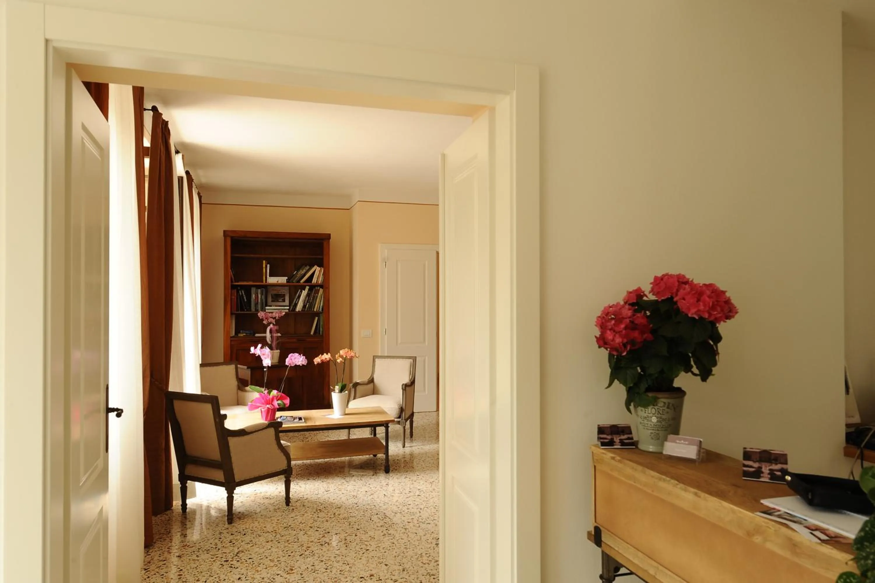 Lobby or reception in La Villa degli Orti