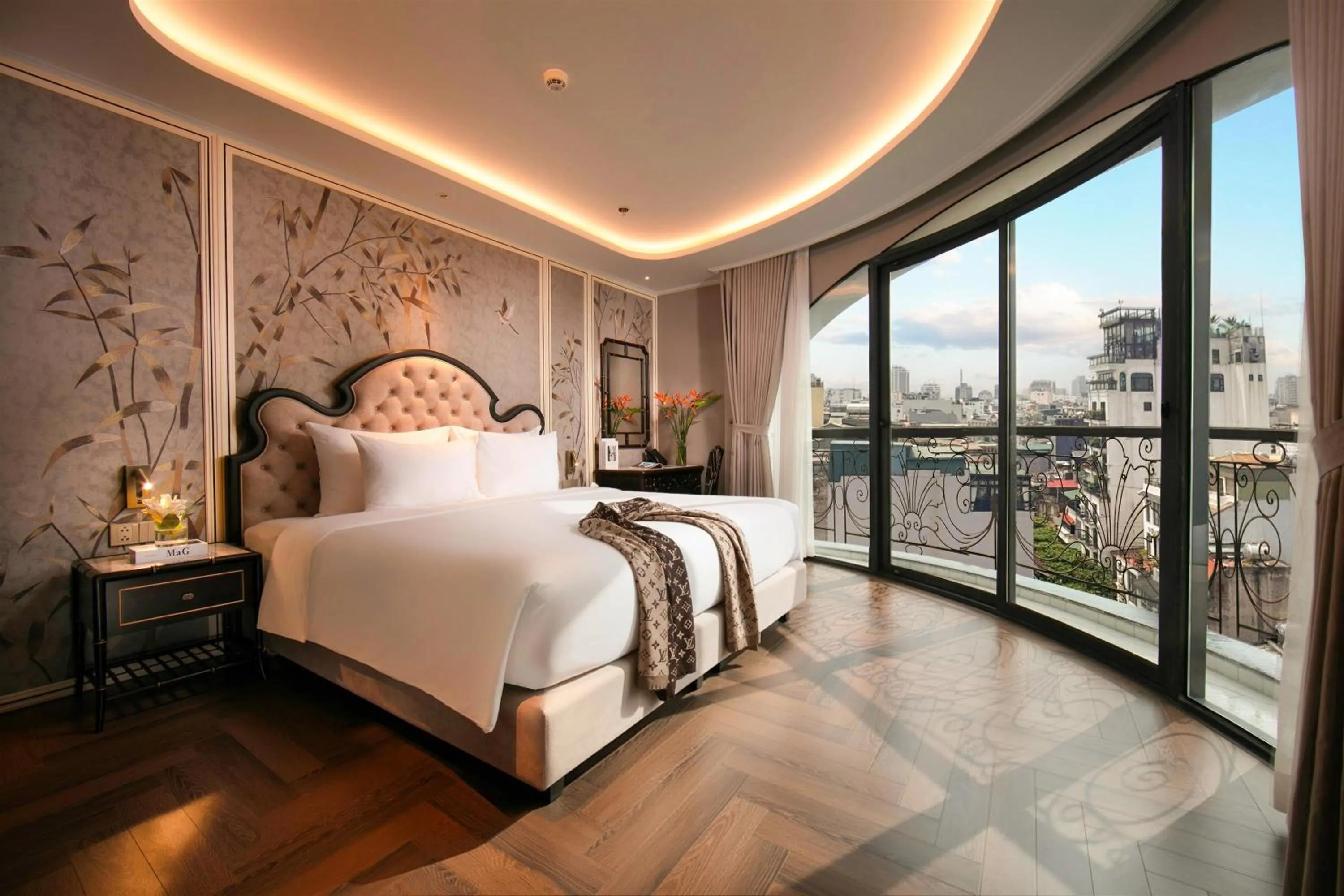 Balcony/Terrace, Bed in Proverb Hotel Hanoi