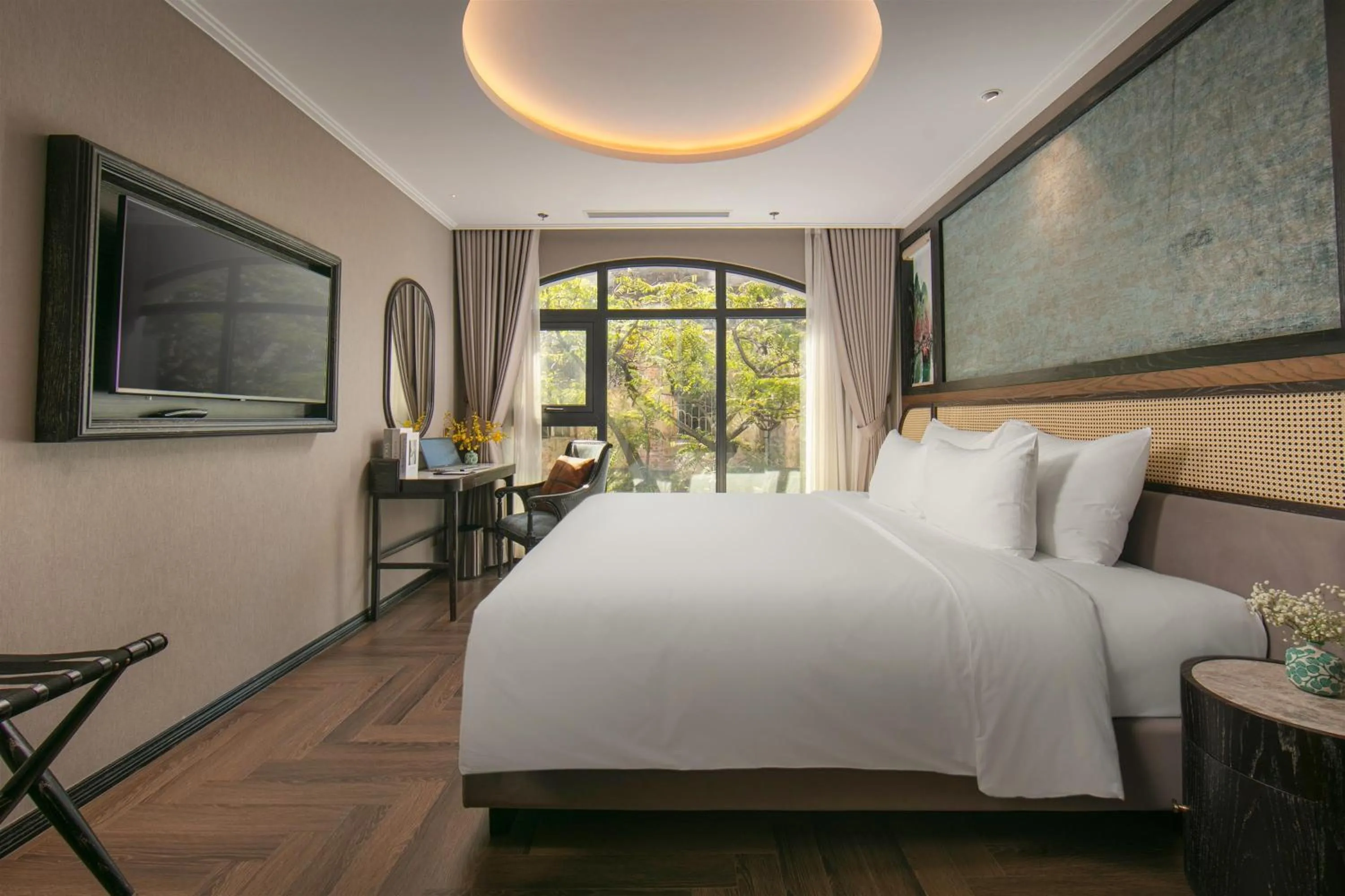 View (from property/room), Bed in Proverb Hotel Hanoi