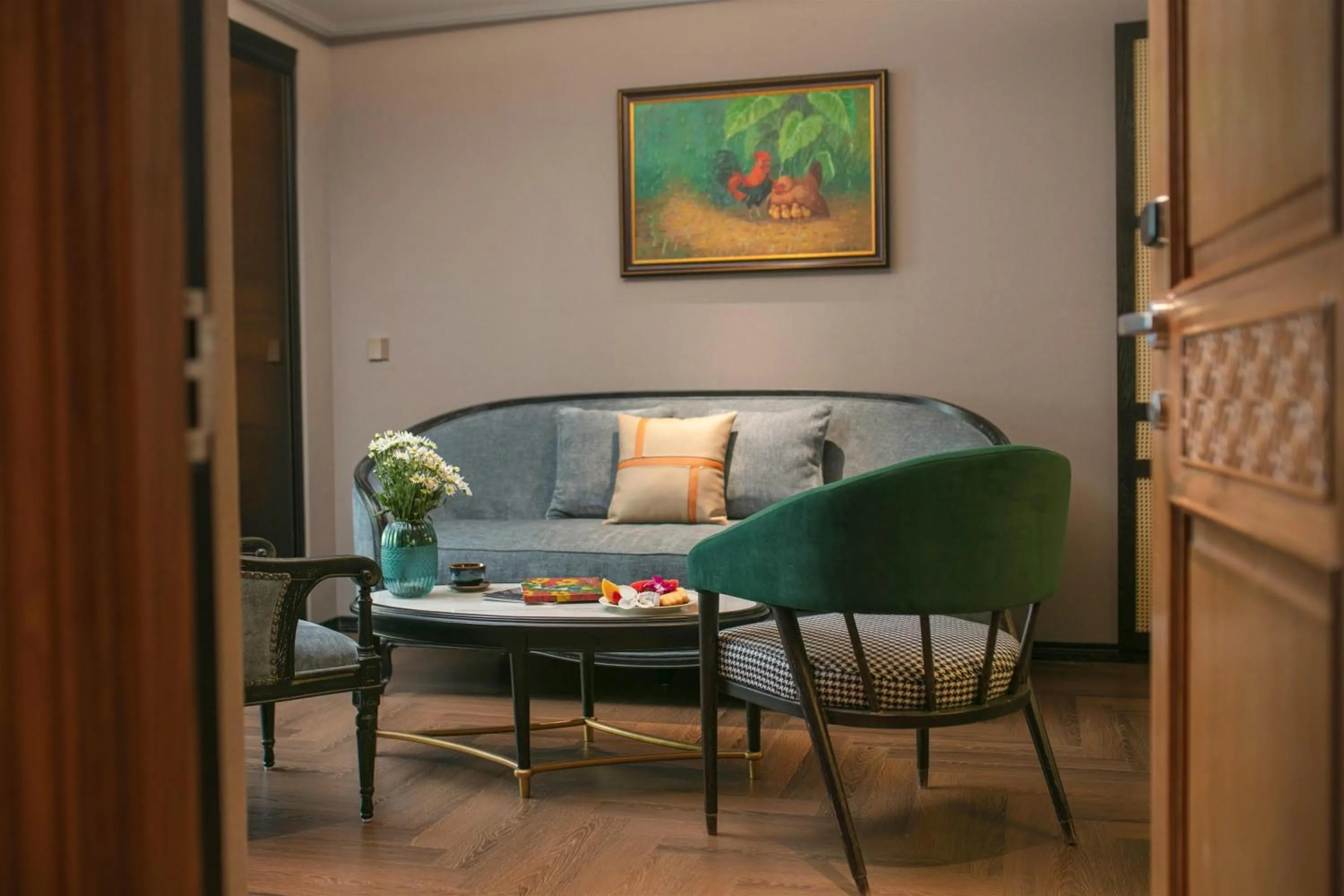 Living room in Proverb Hotel Hanoi