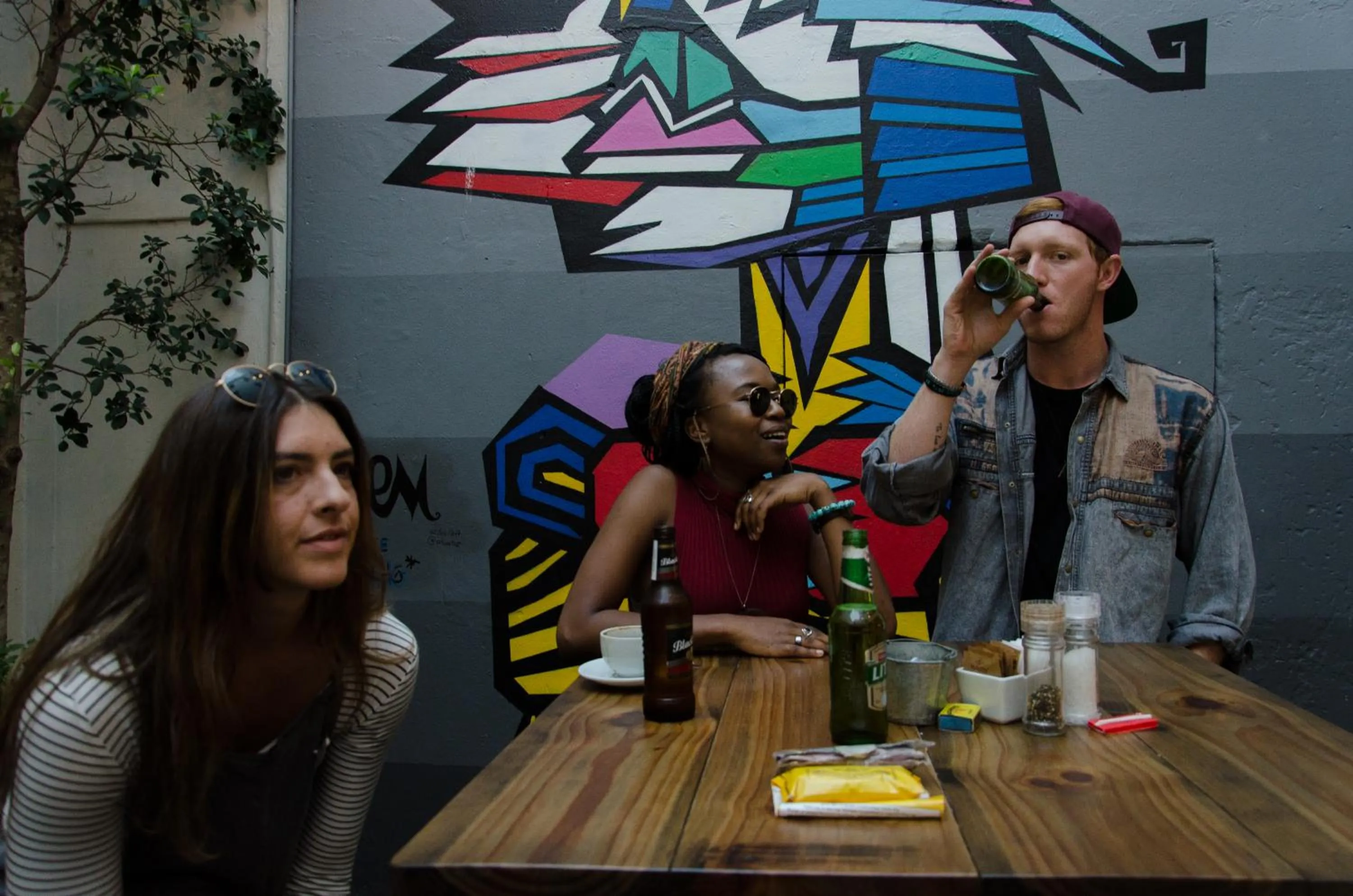 Patio in 91 Loop Boutique Hostel