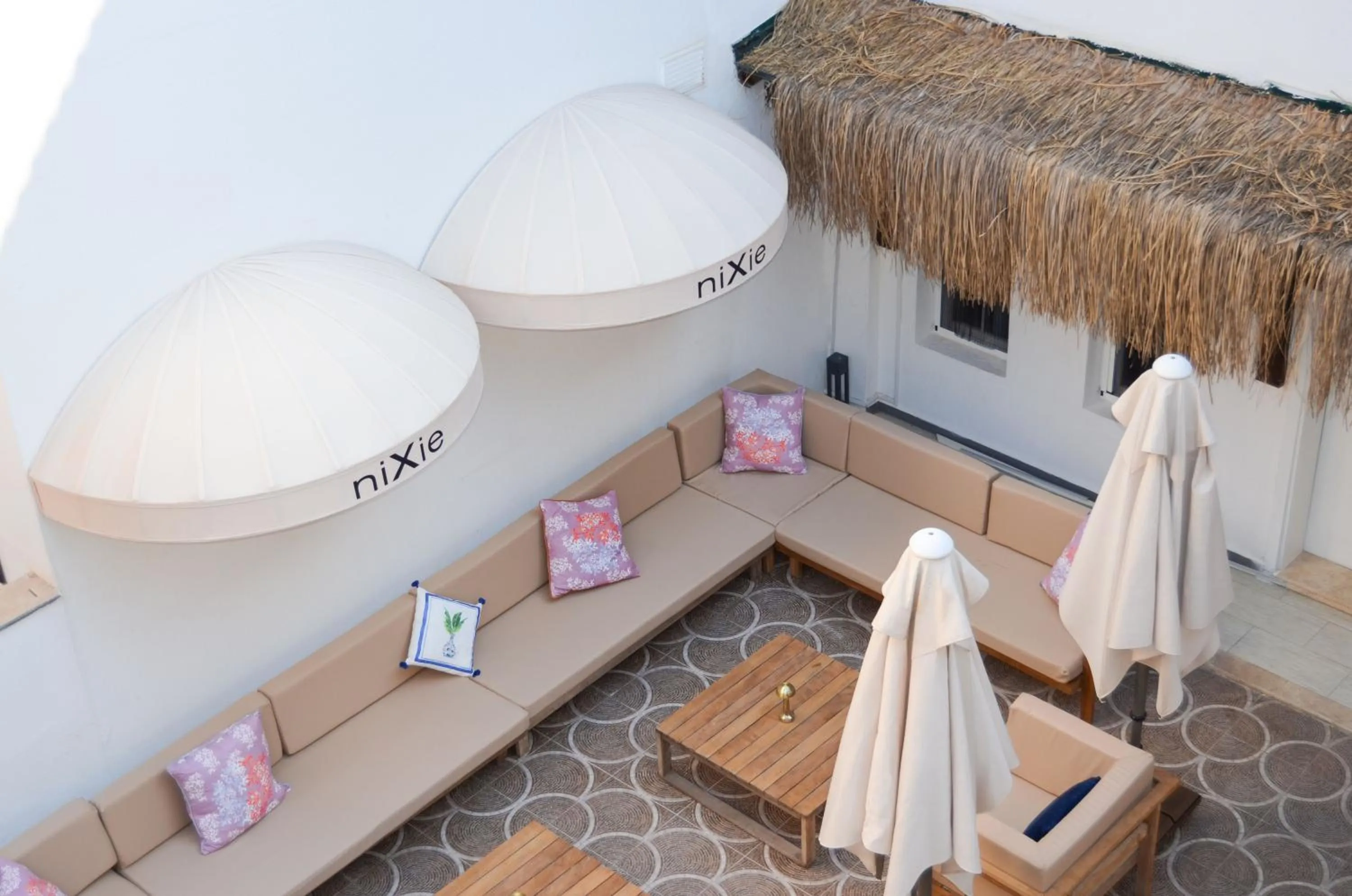 Patio in niXie Hotel Bodrum