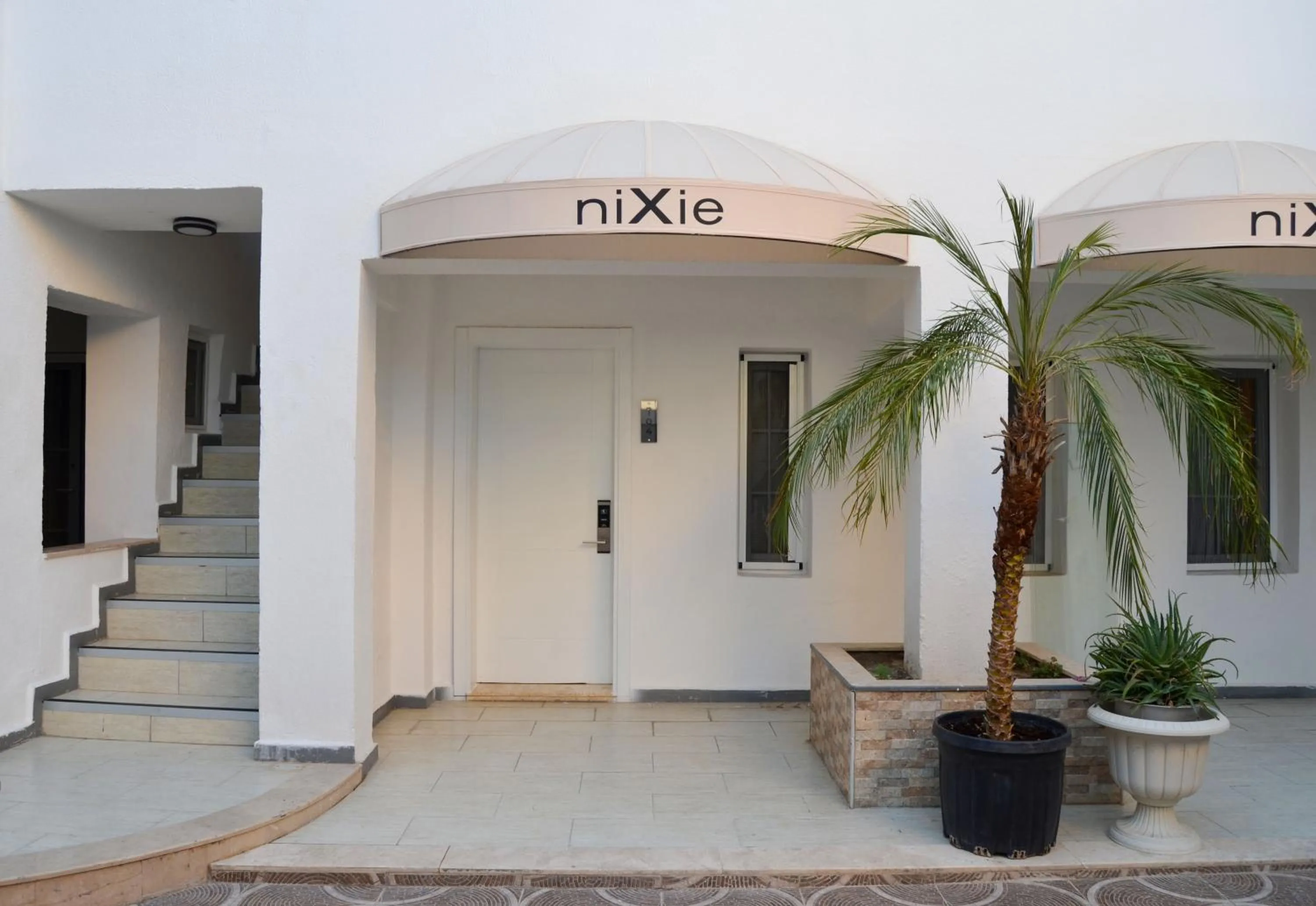 Inner courtyard view in niXie Hotel Bodrum