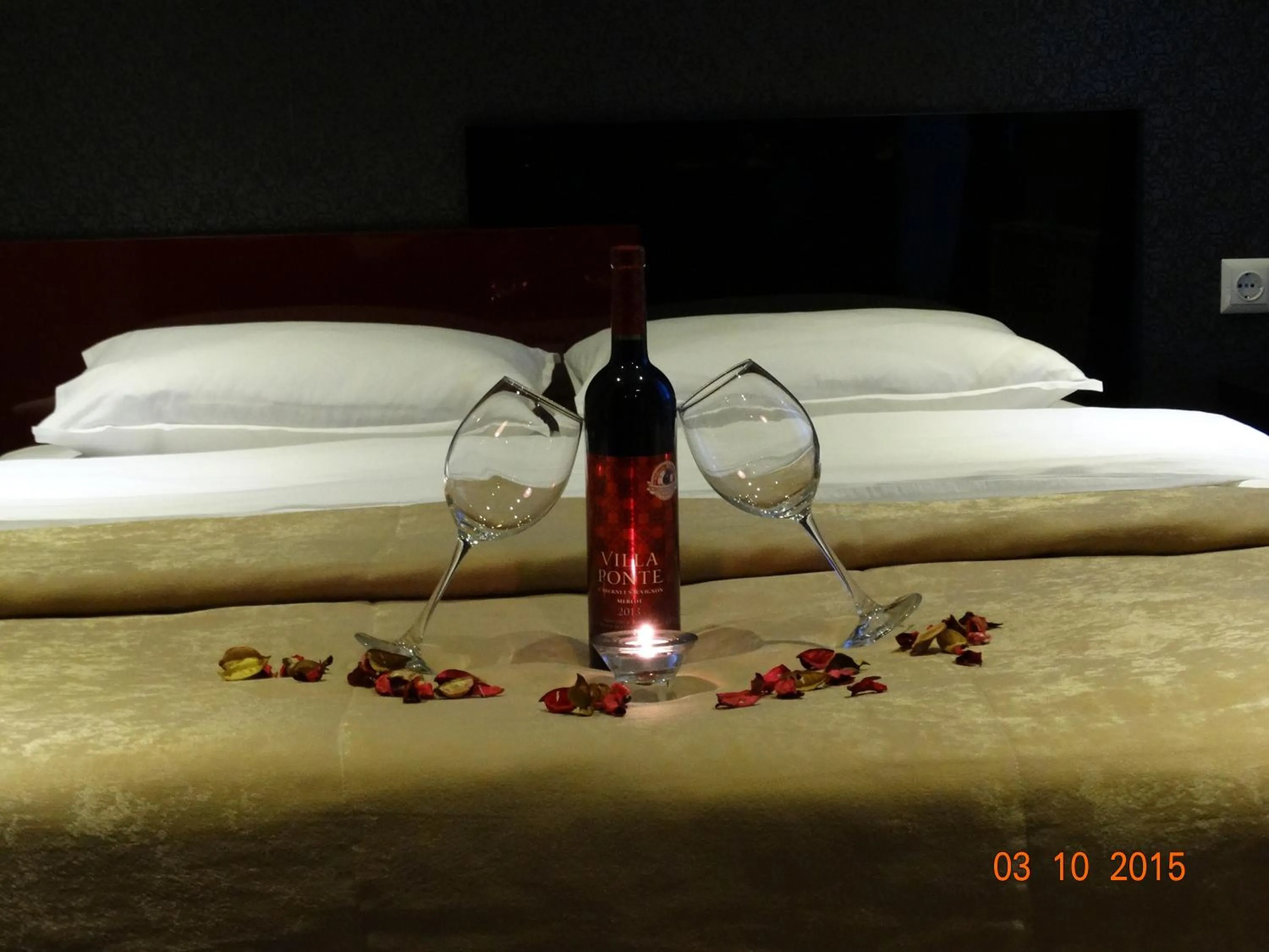Bed in Hotel Mimoza