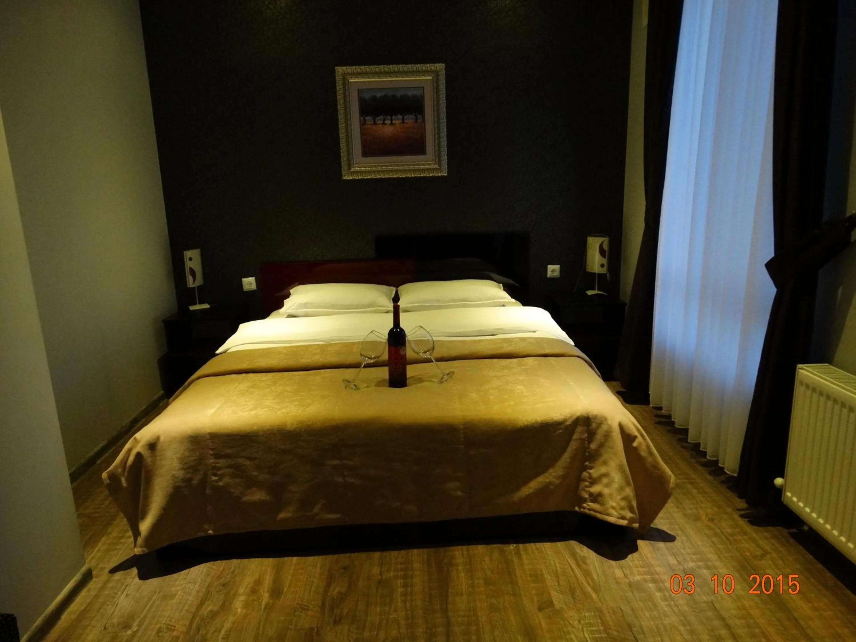 Bed in Hotel Mimoza