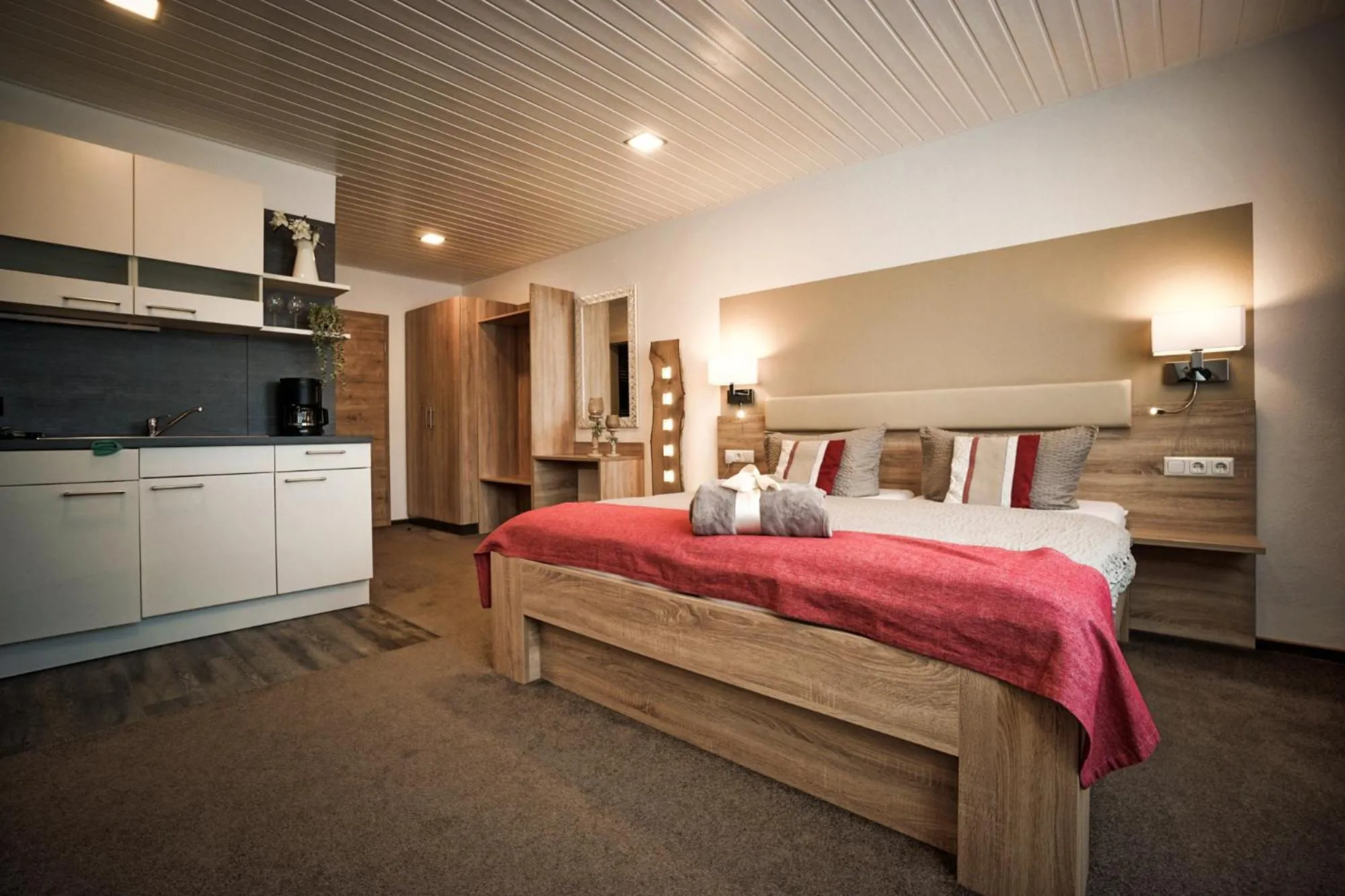 Bed in Pension Carlbauer