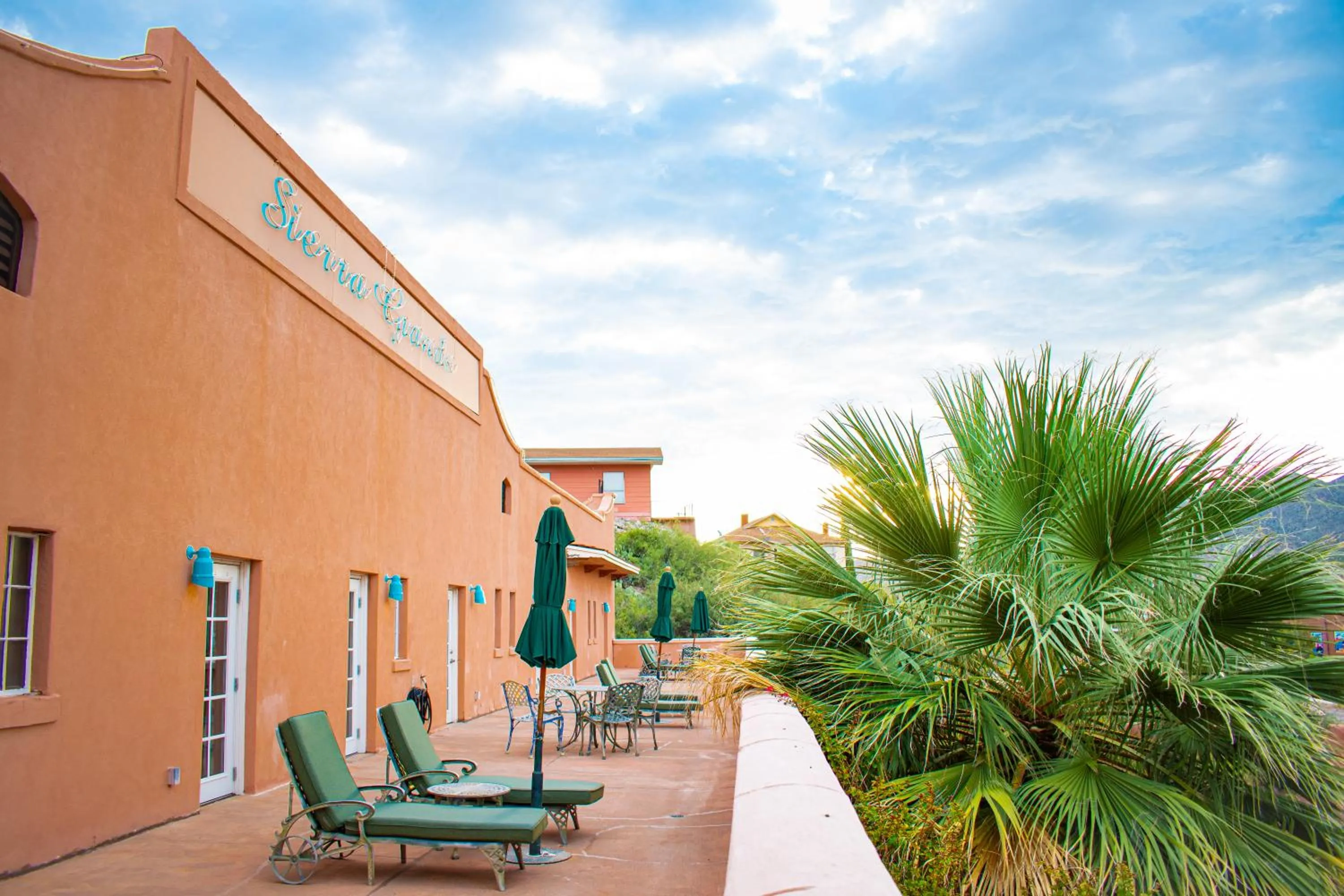 Balcony/Terrace in Sierra Grande, a Ted Turner Retreat