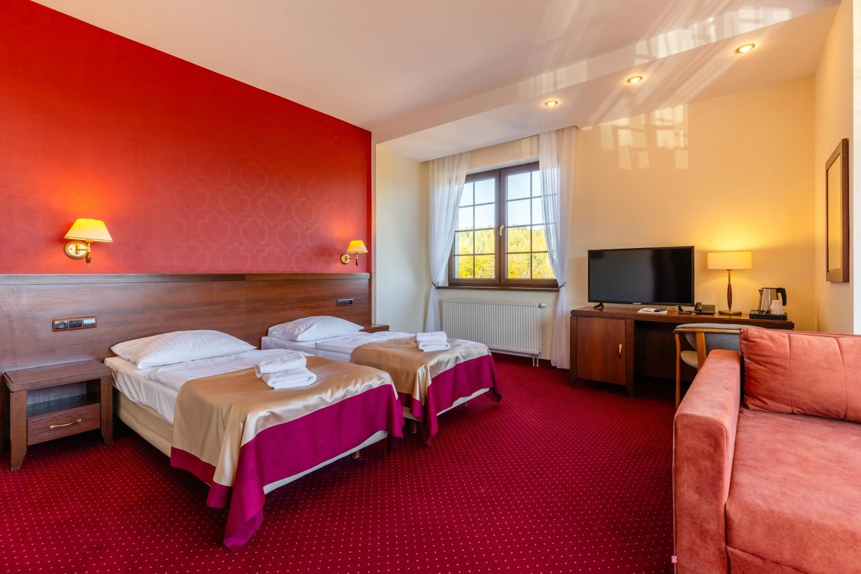 Bed in Hotel Dziki Potok Karpacz Konferencje & SPA