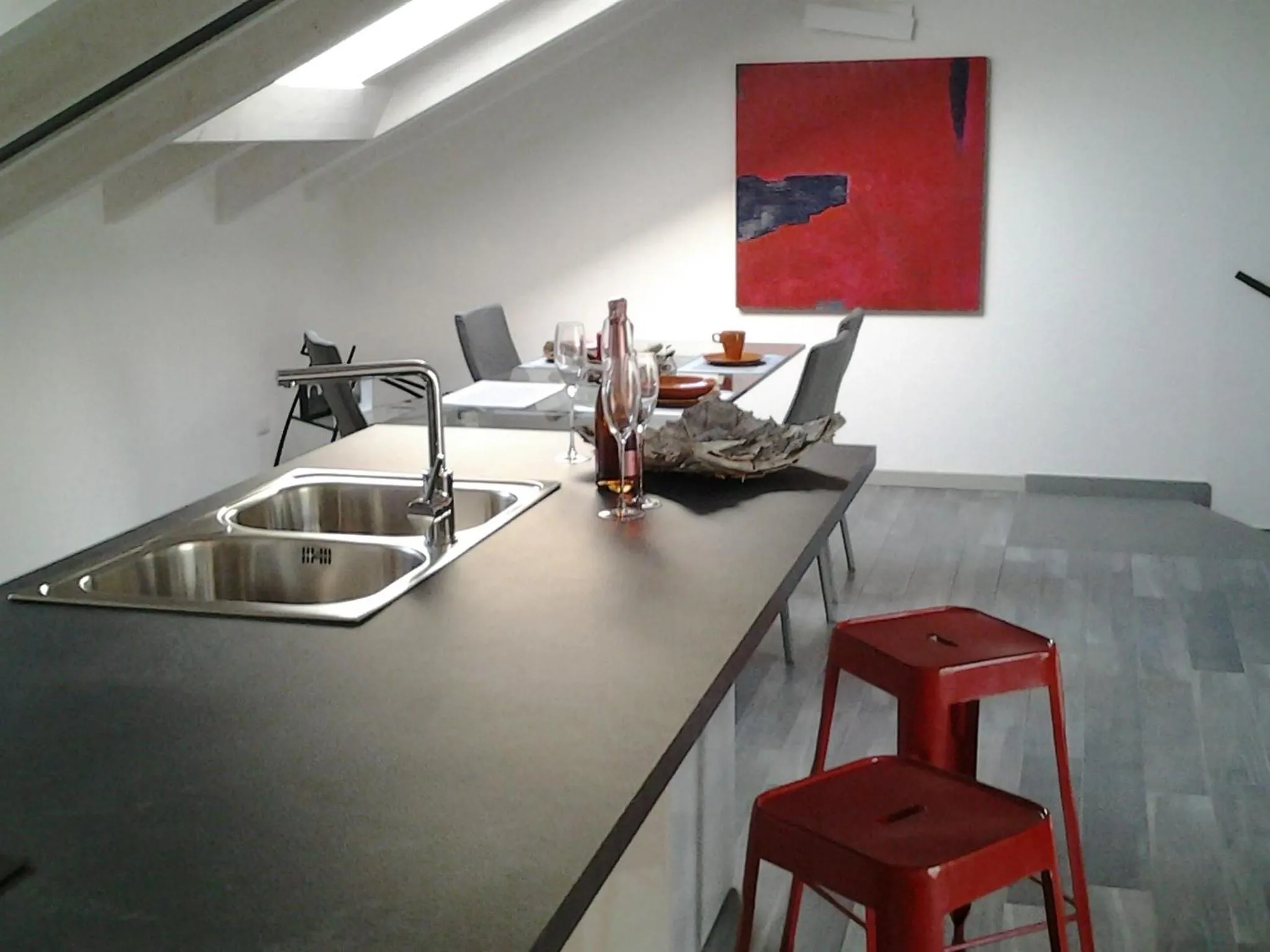Kitchen or kitchenette in Como Via Carcano 13