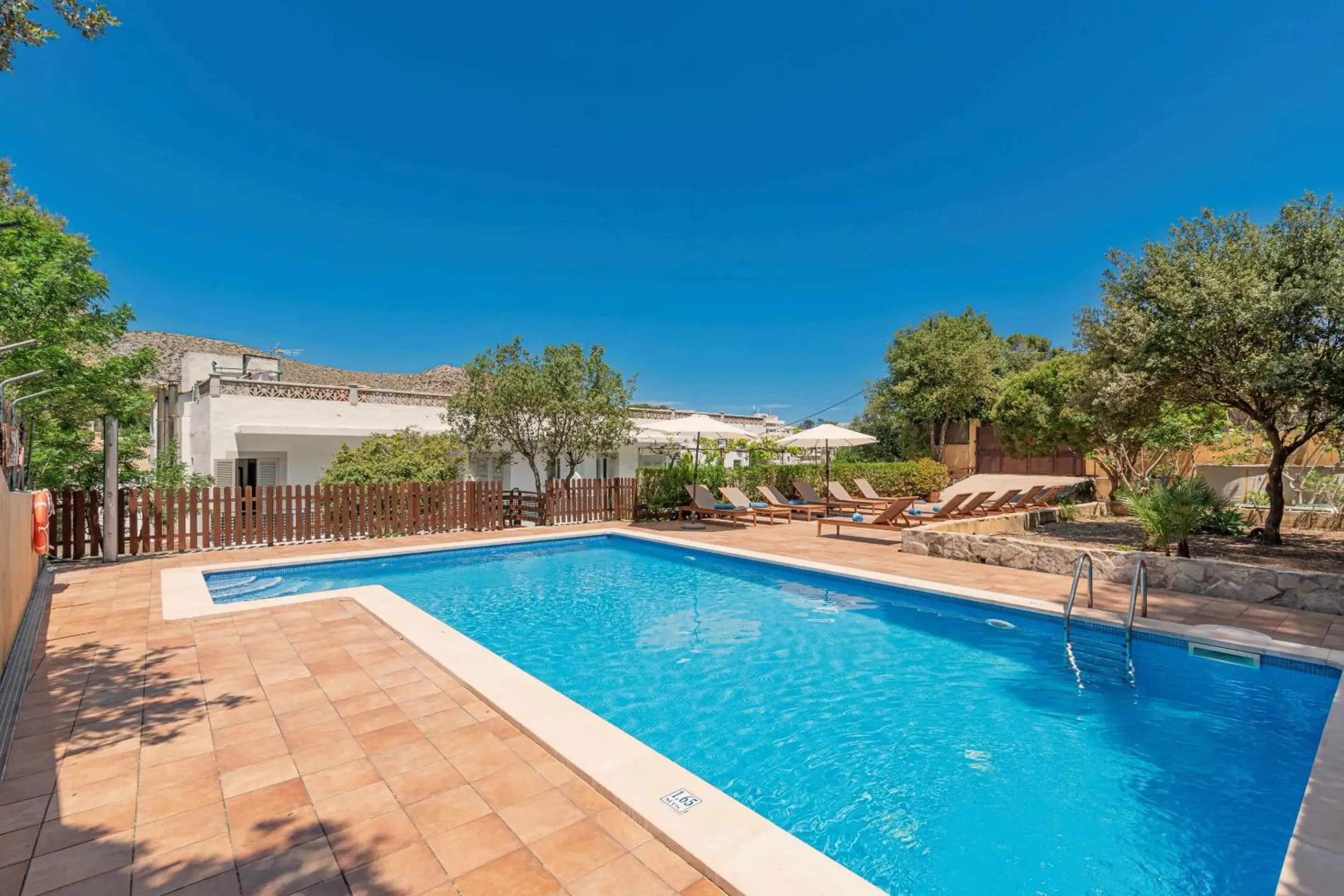 Pool view in Boutique Hotel Oriola Pool view in Boutique Hotel Oriola