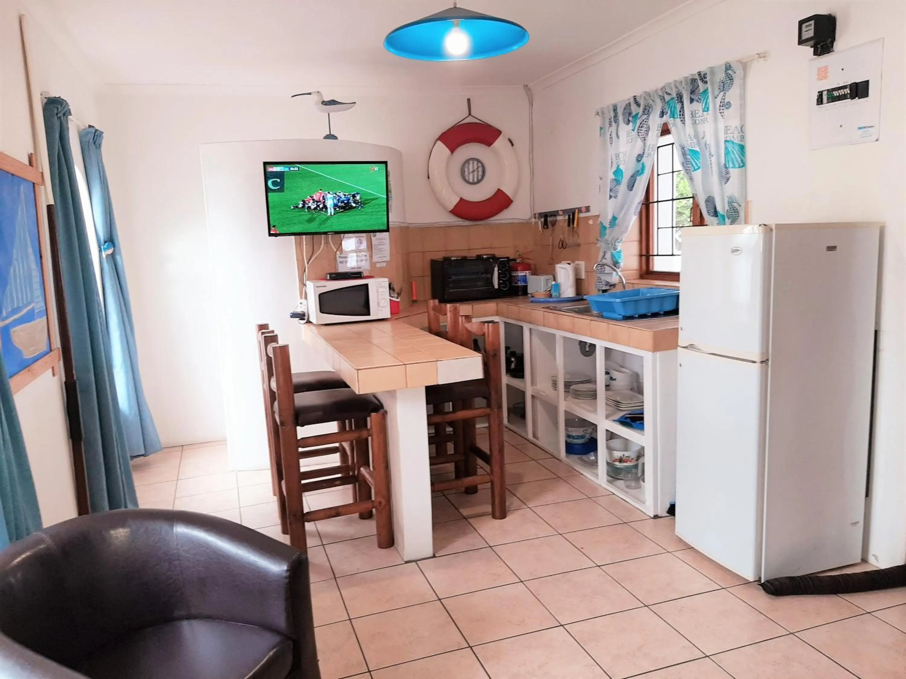 Kitchen or kitchenette in Oom Piet Accommodation
