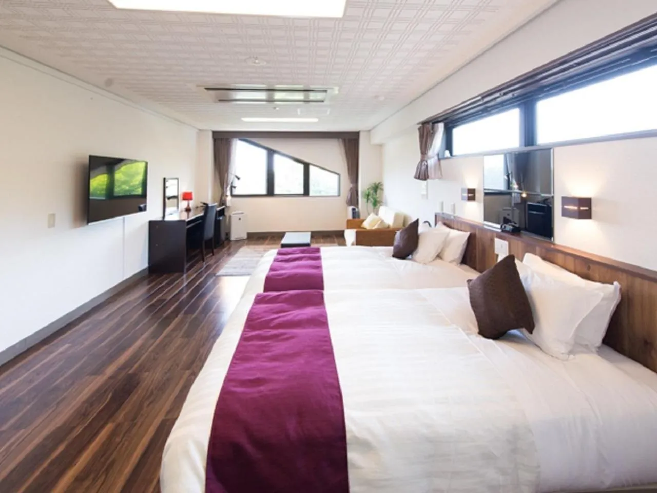 Bed in LiVEMAX RESORT Jogasaki Kaigan