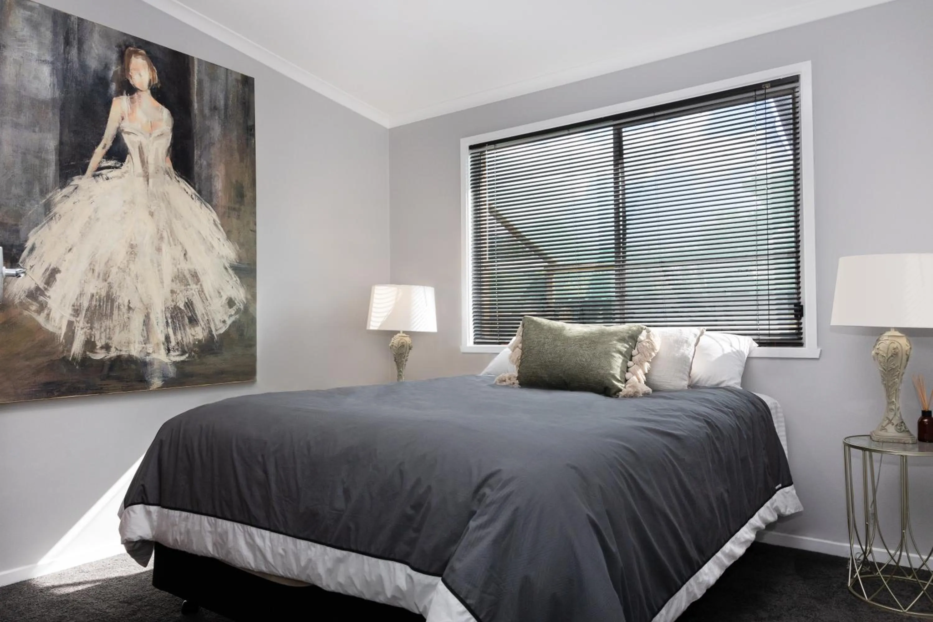 Bed in The Crossing Motel