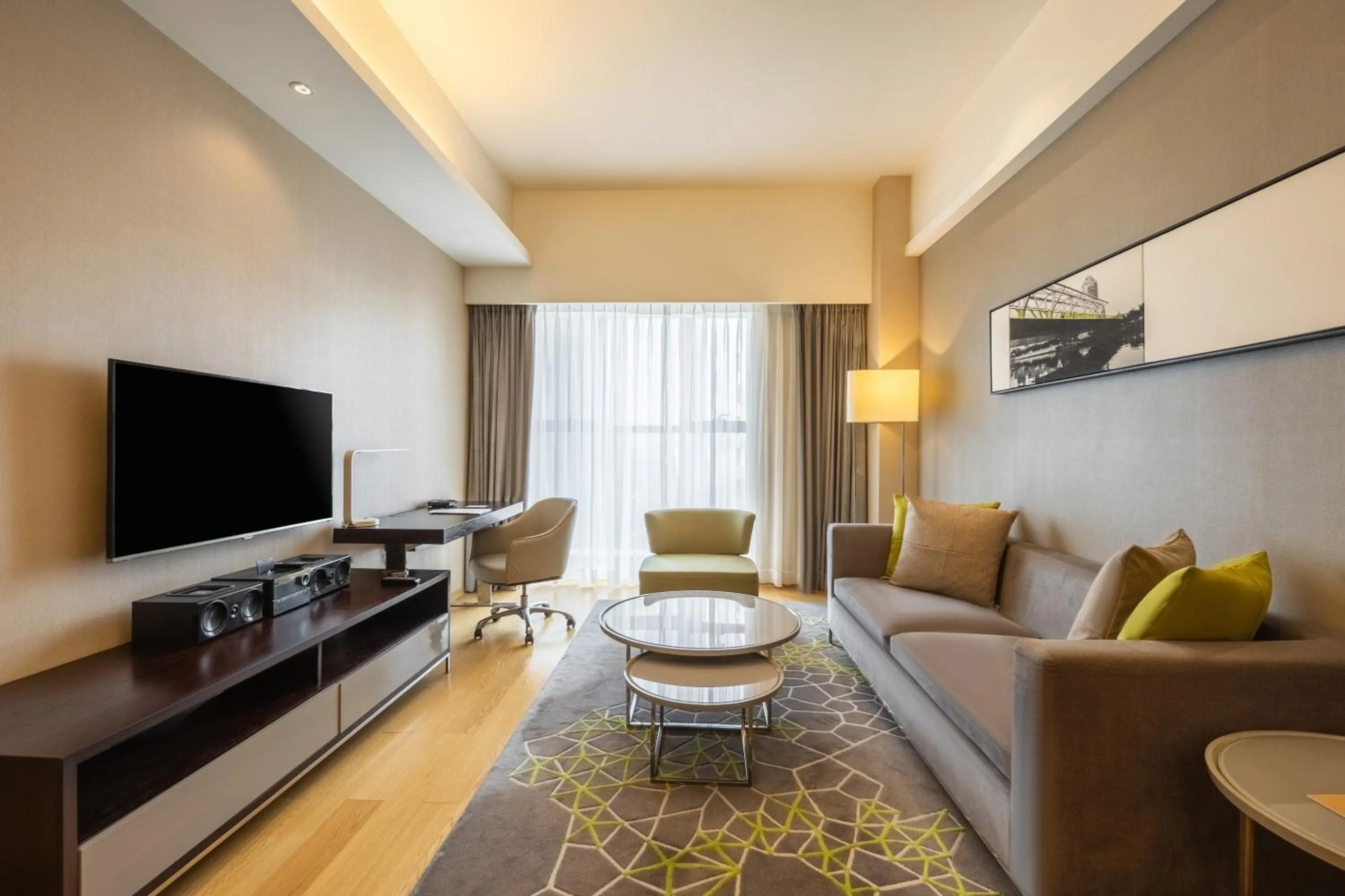 Living room in CM Service Apartment Tianjin