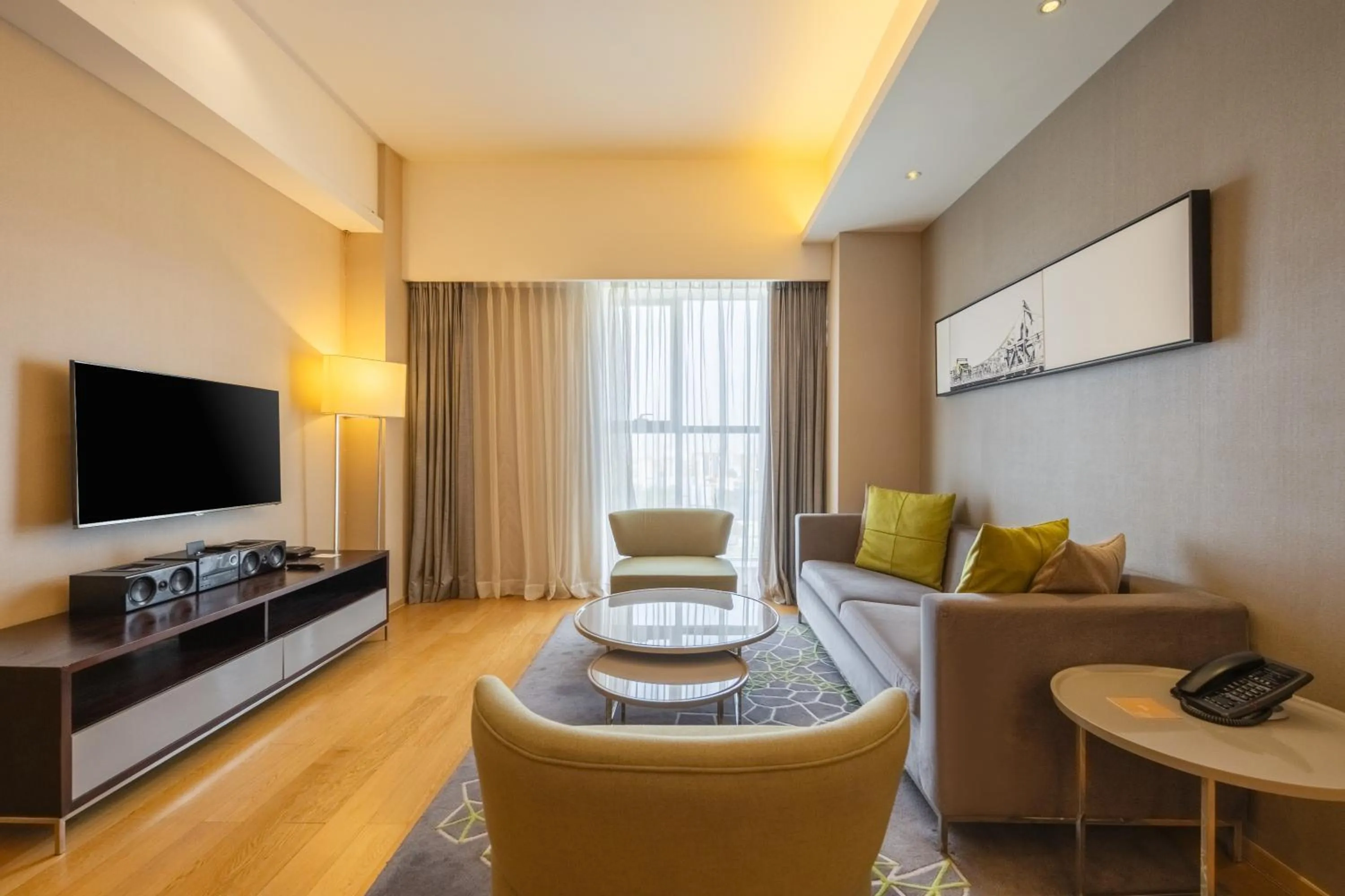 Living room in CM Service Apartment Tianjin