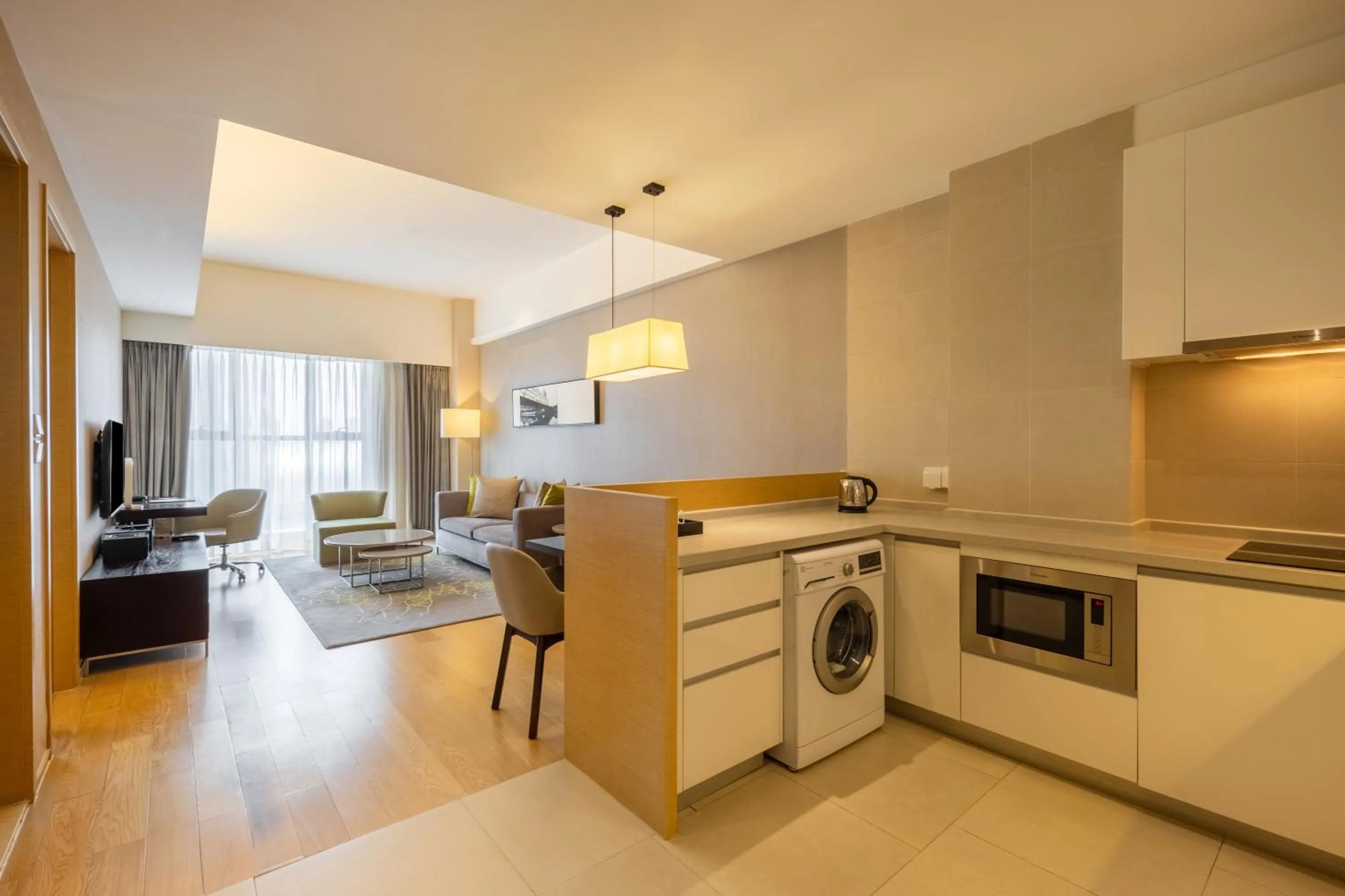 Kitchen or kitchenette in CM Service Apartment Tianjin