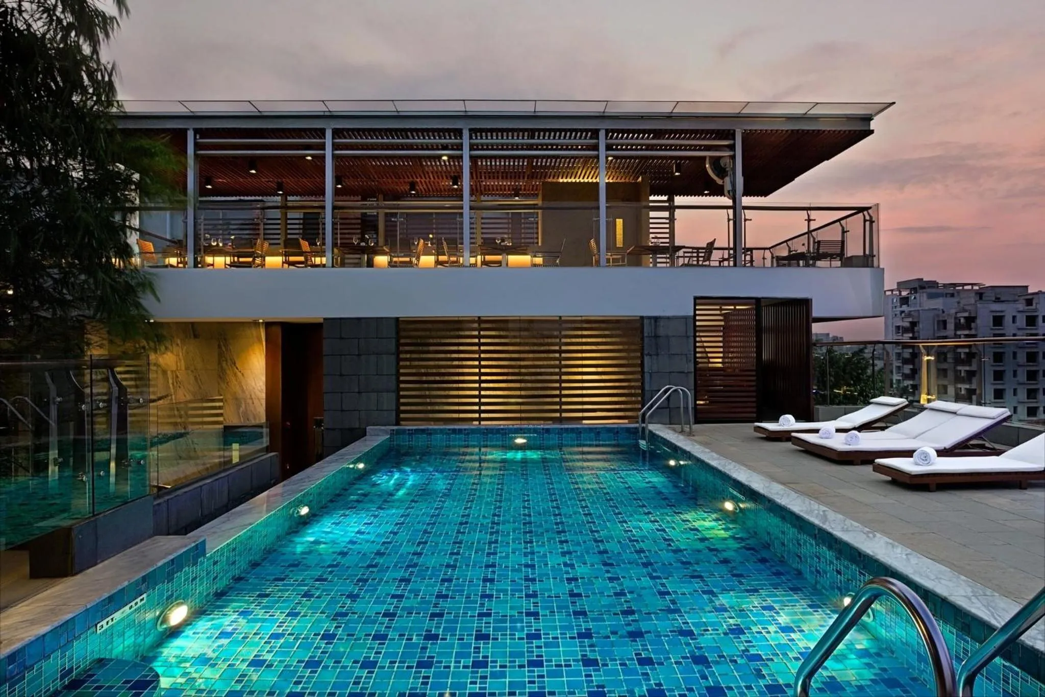 Swimming pool in Crowne Plaza Dhaka Gulshan by IHG