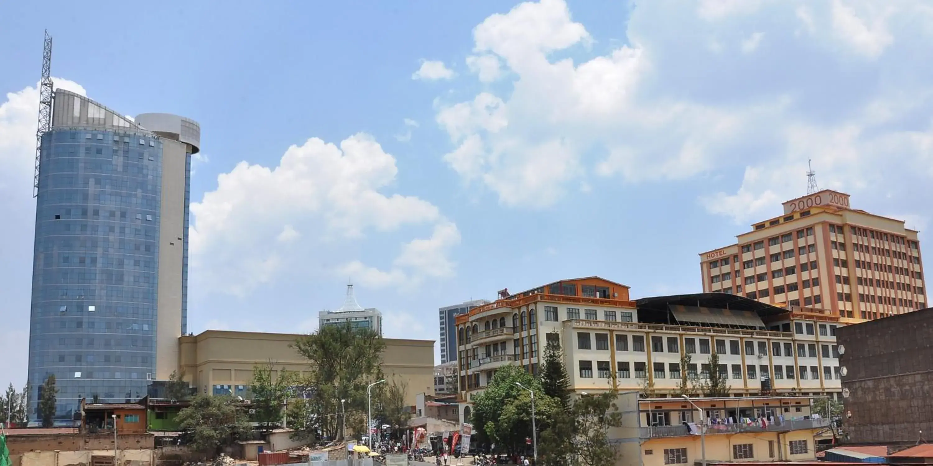 Bird's eye view in 2000 Hotel Downtown Kigali Bird's eye view in 2000 Hotel Downtown Kigali