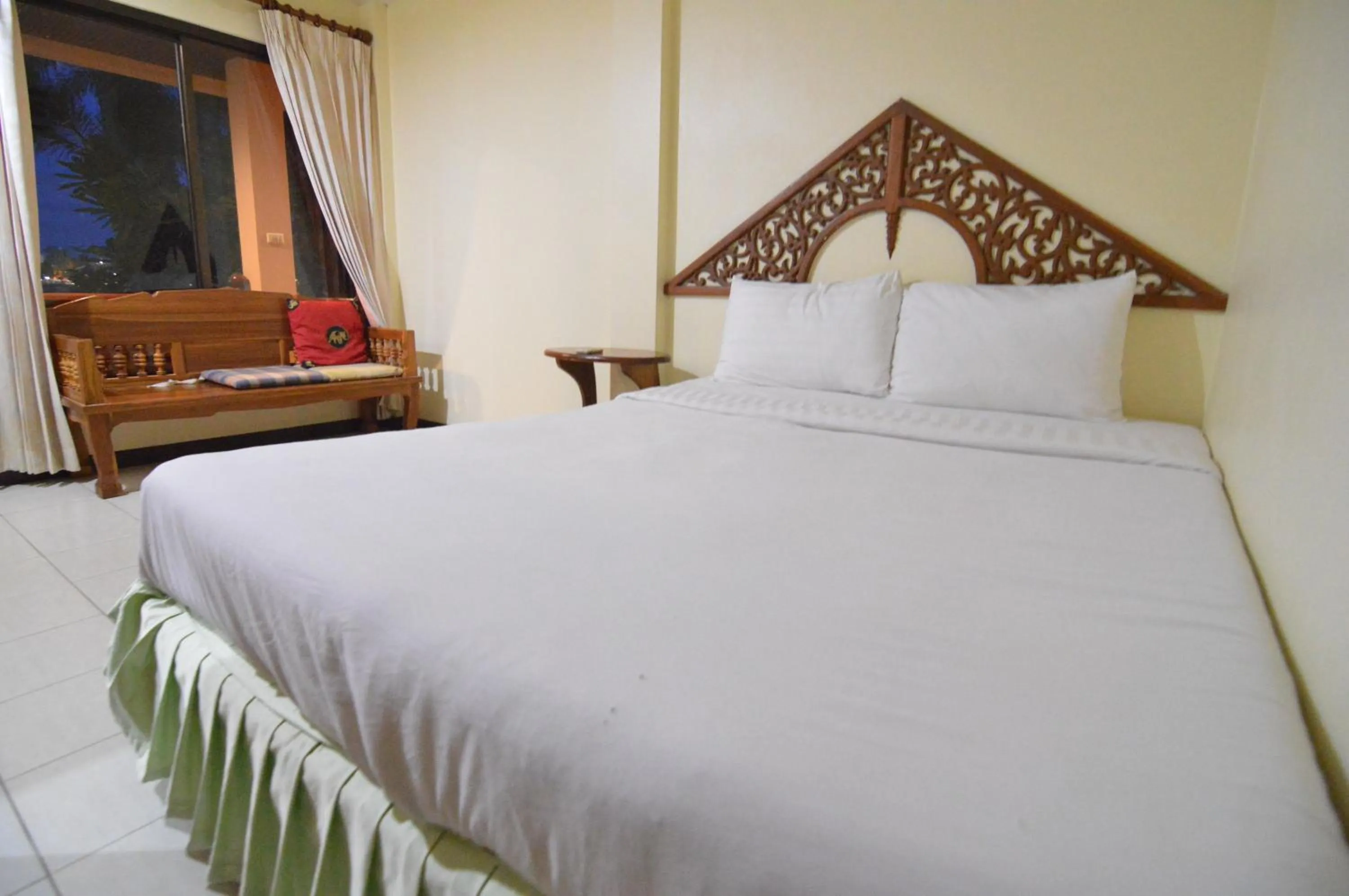 Bed in Techno Riverview Resort