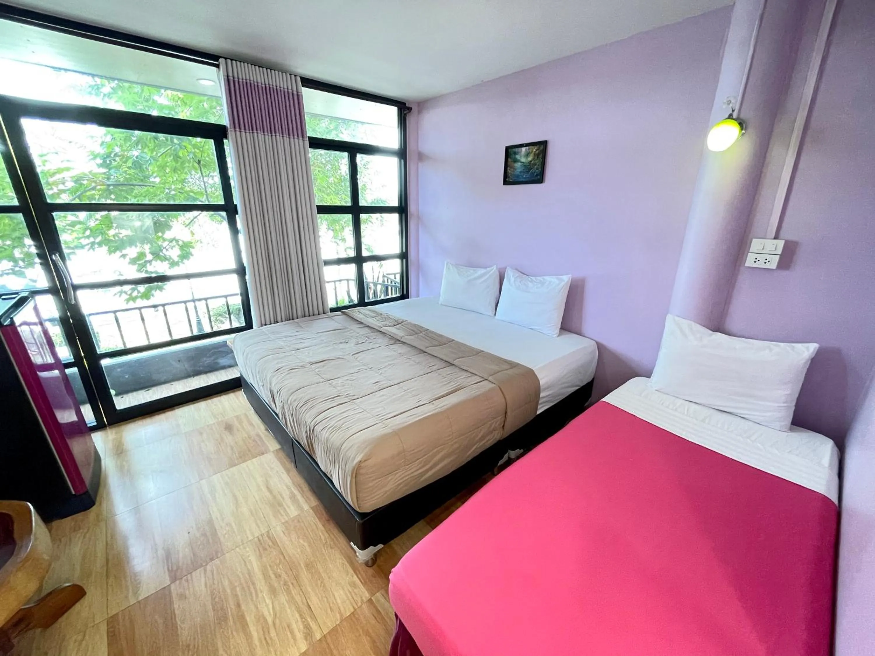 Bed in Techno Riverview Resort