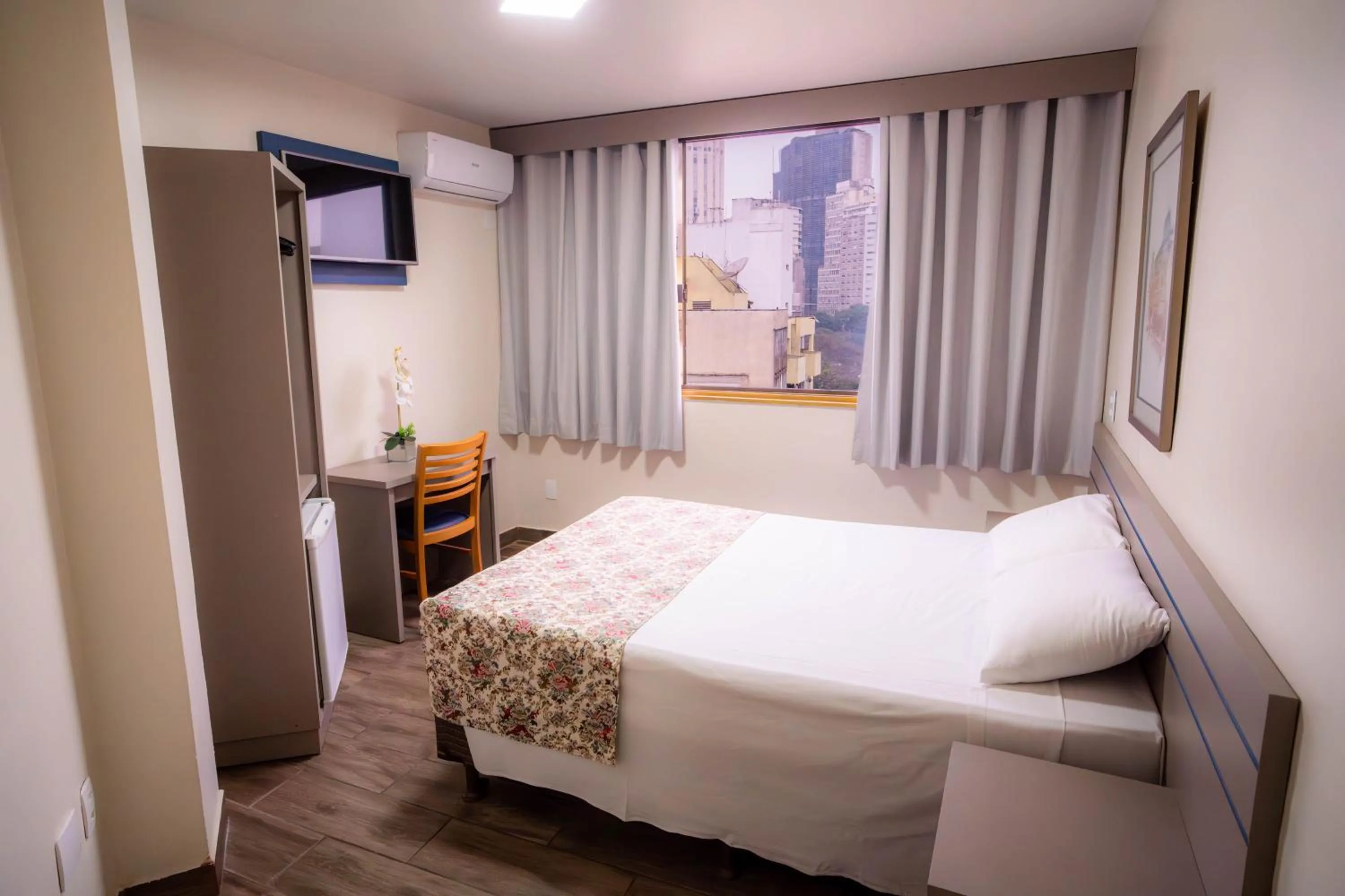 Bedroom, Bed in Dan Inn São Paulo Higienópolis by Nacional Inn - PRÓXIMO À AV PAULISTA