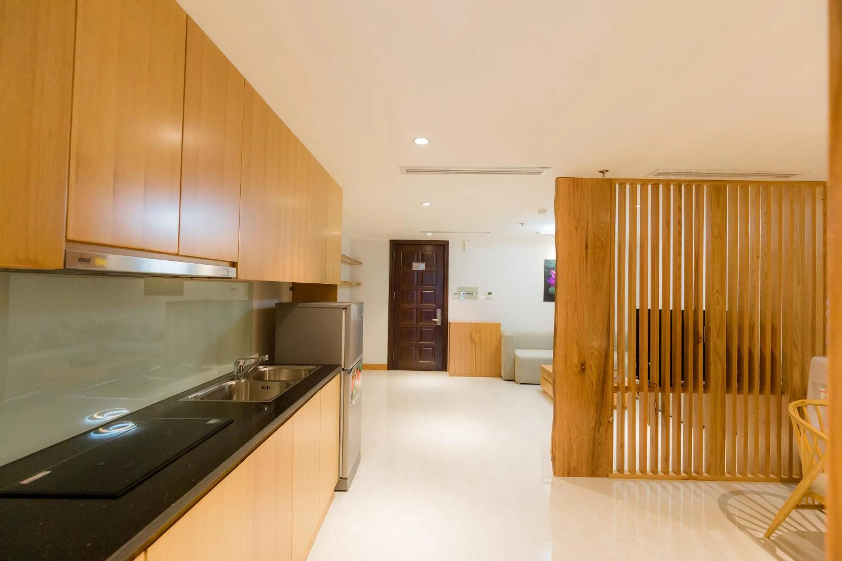 Kitchen or kitchenette in Hai Phong Tower - Apartment & Hotel