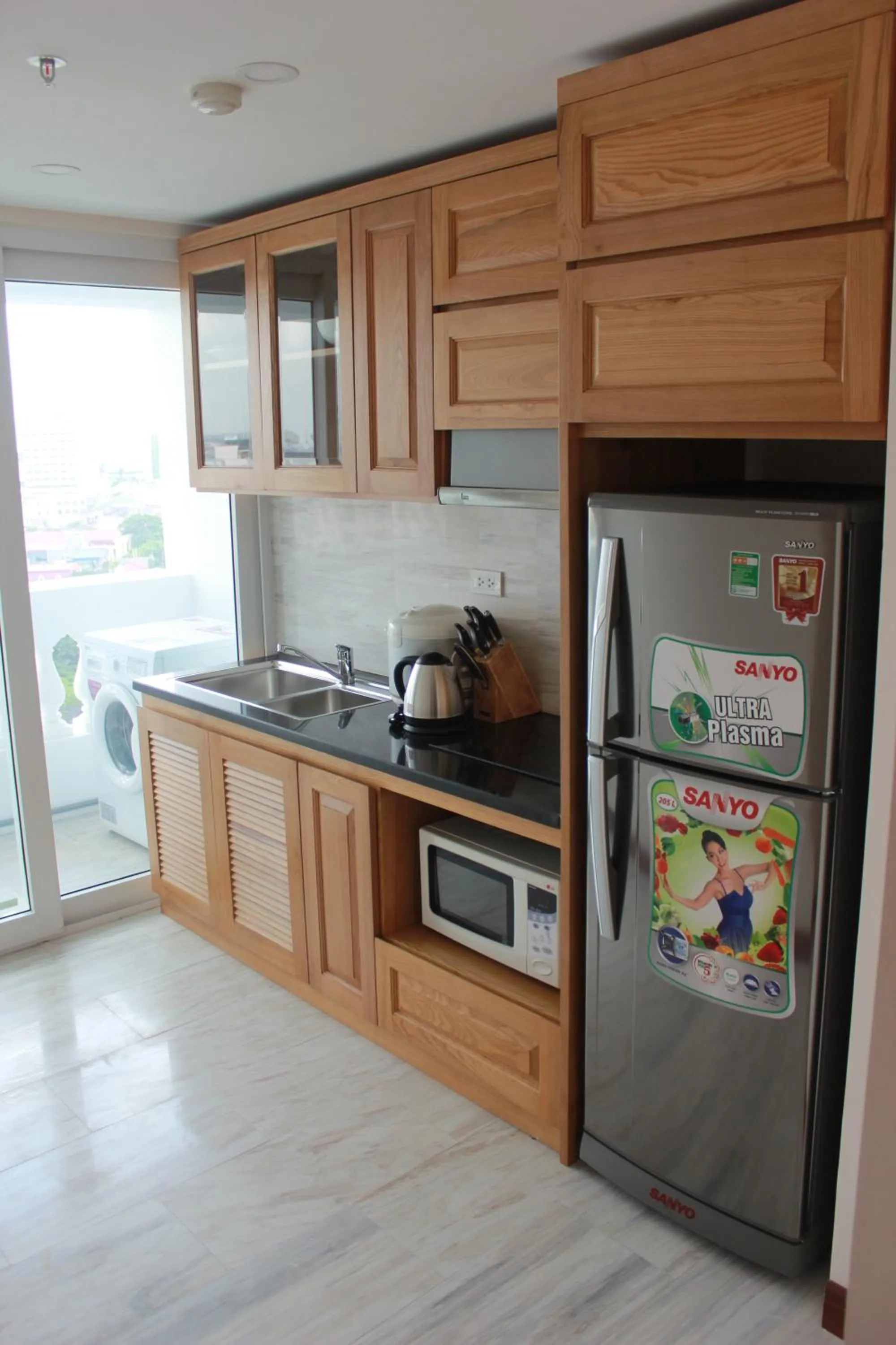 Kitchen or kitchenette in Hai Phong Tower - Apartment & Hotel