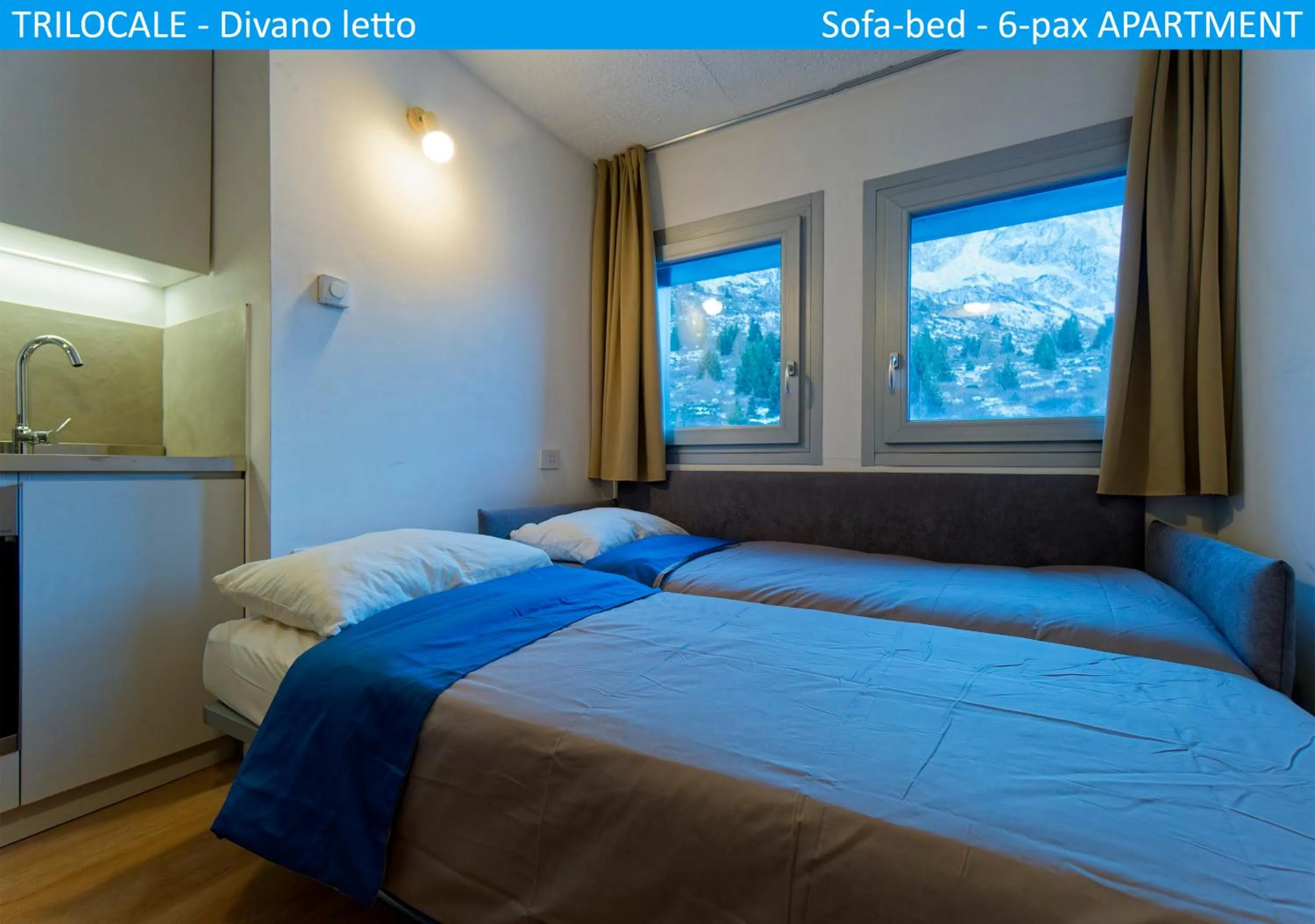 Bed in Apartment Tonale