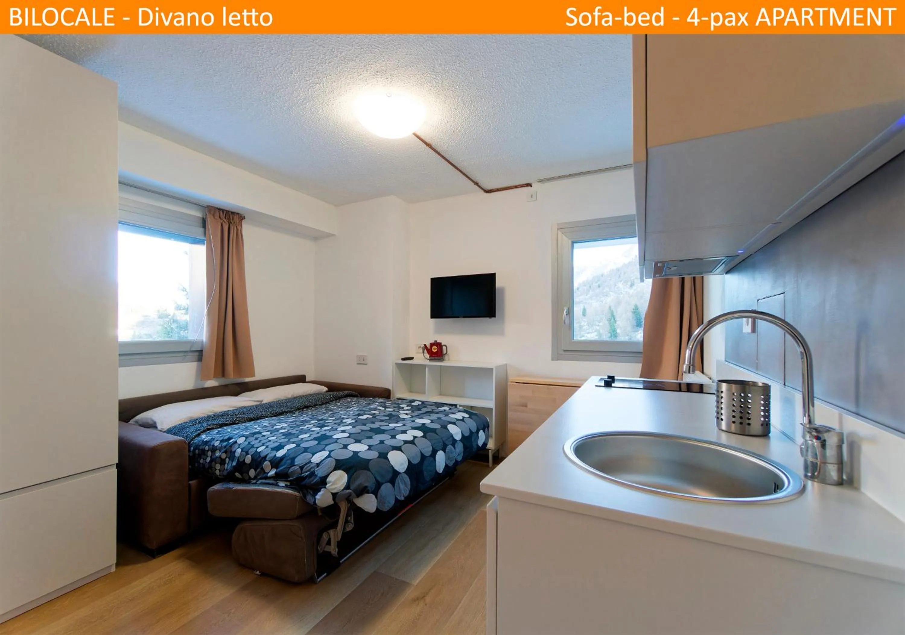 Bed in Apartment Tonale