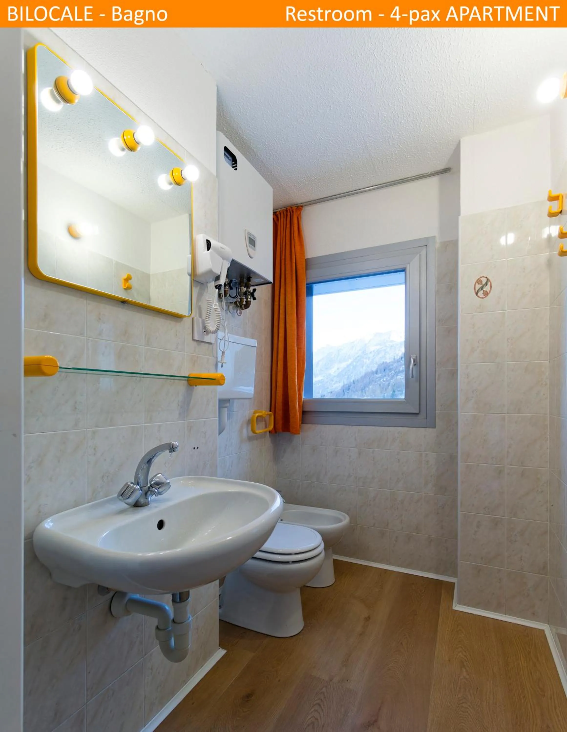 Shower in Apartment Tonale