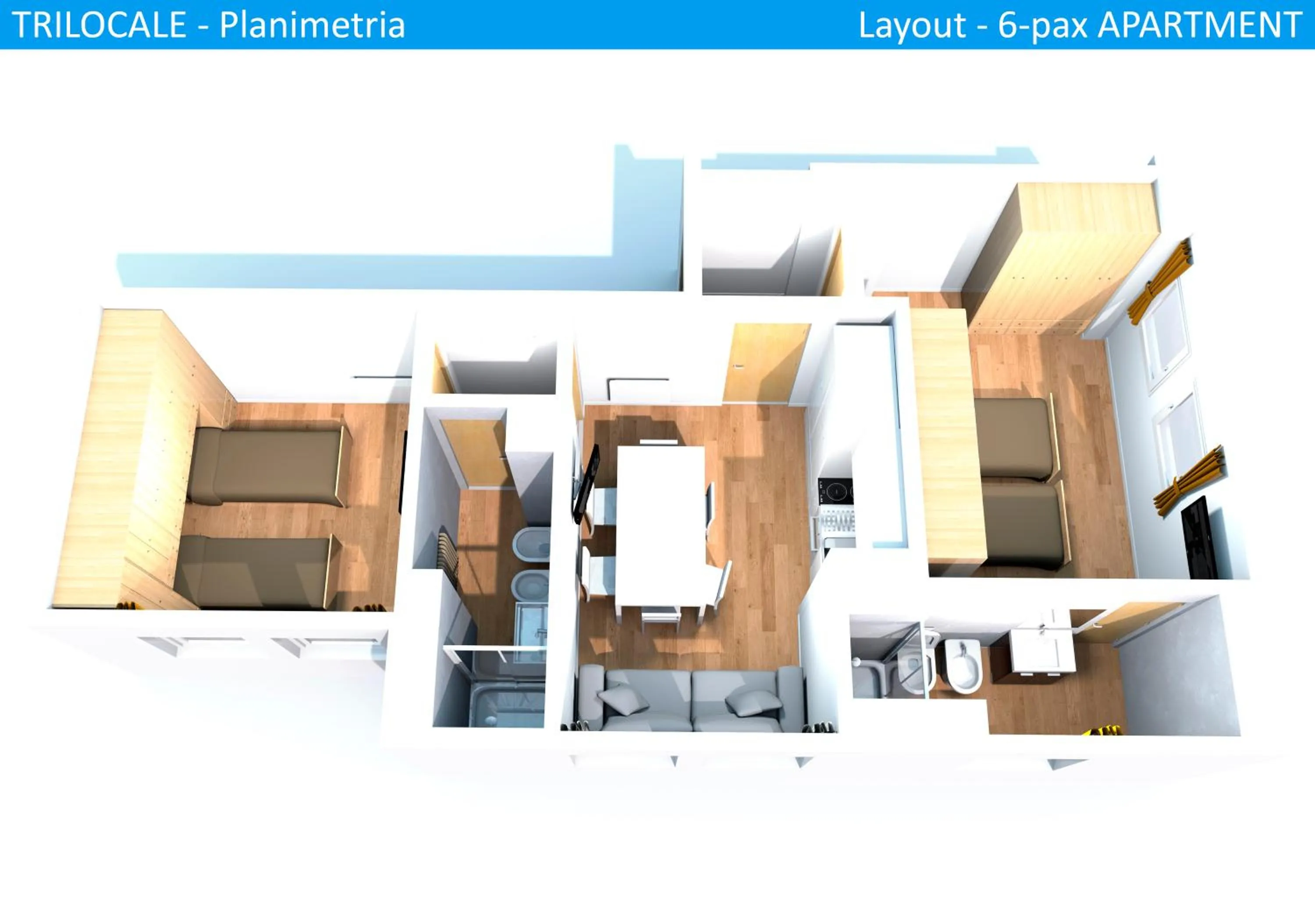 Photo of the whole room in Apartment Tonale