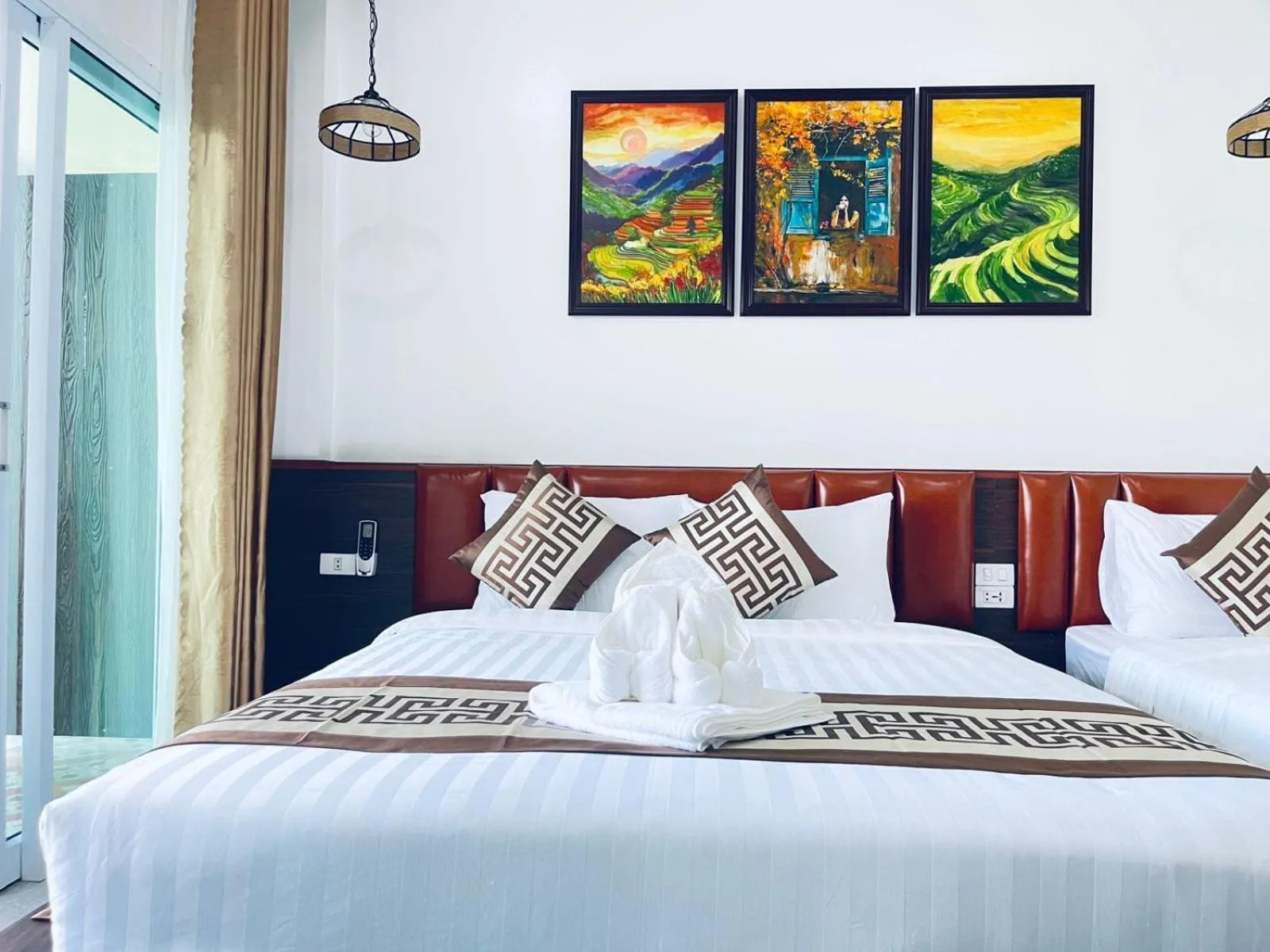 Bed in Intimate Riverside Resort Vang Vieng