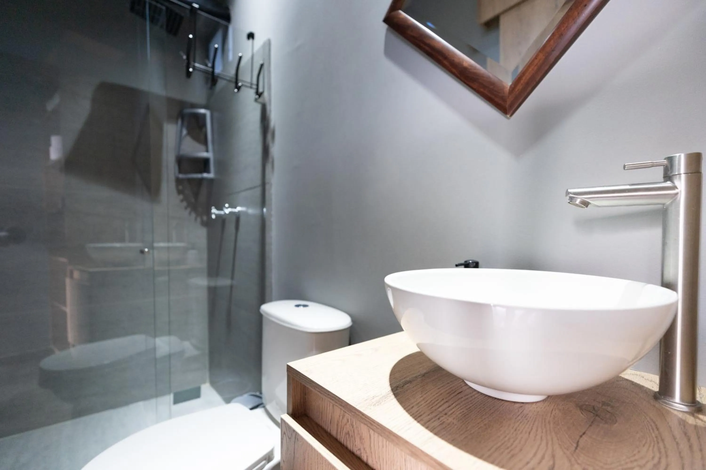 Shower in Roots Eco House