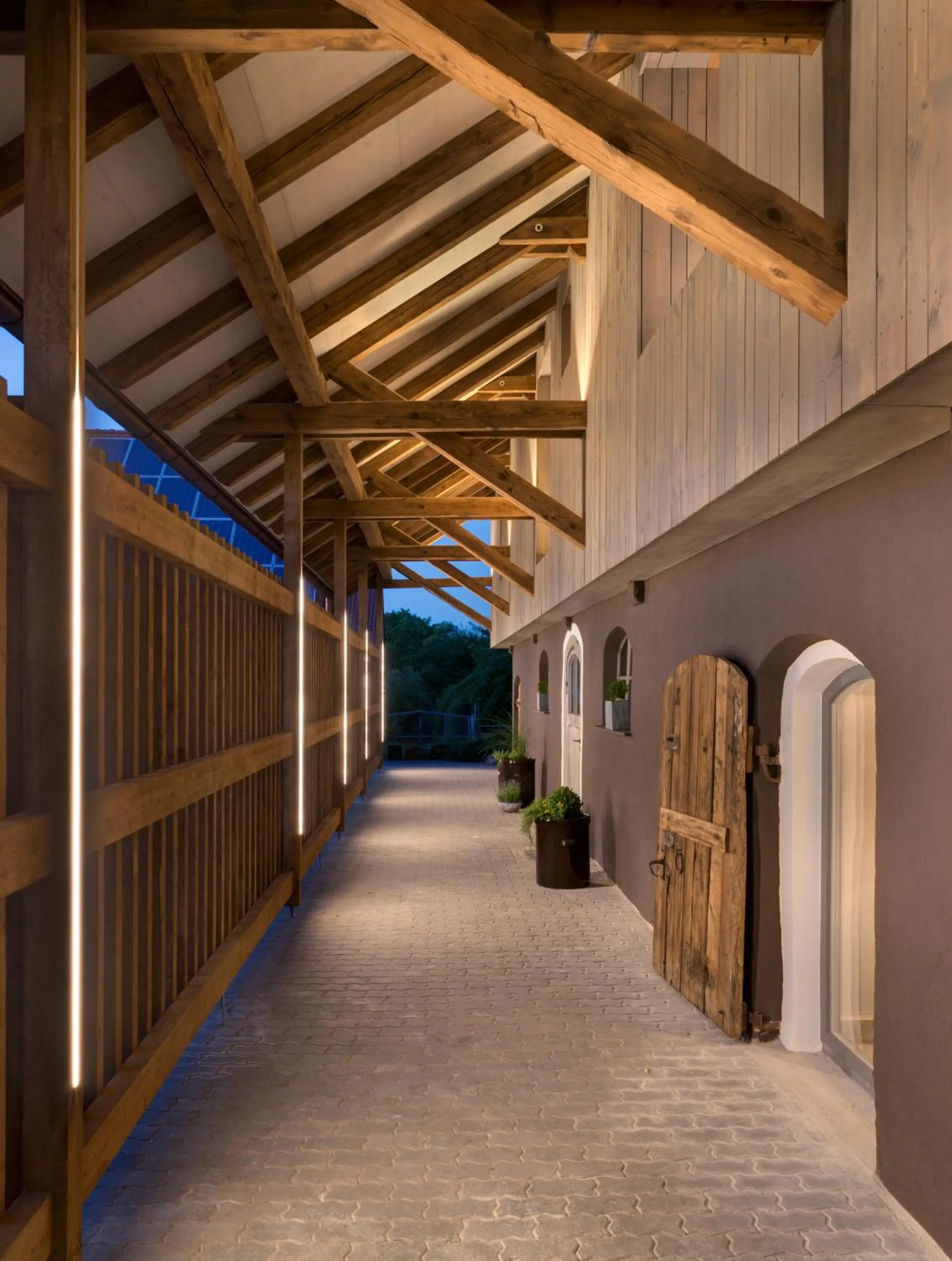 Facade/entrance in AlmRefugio