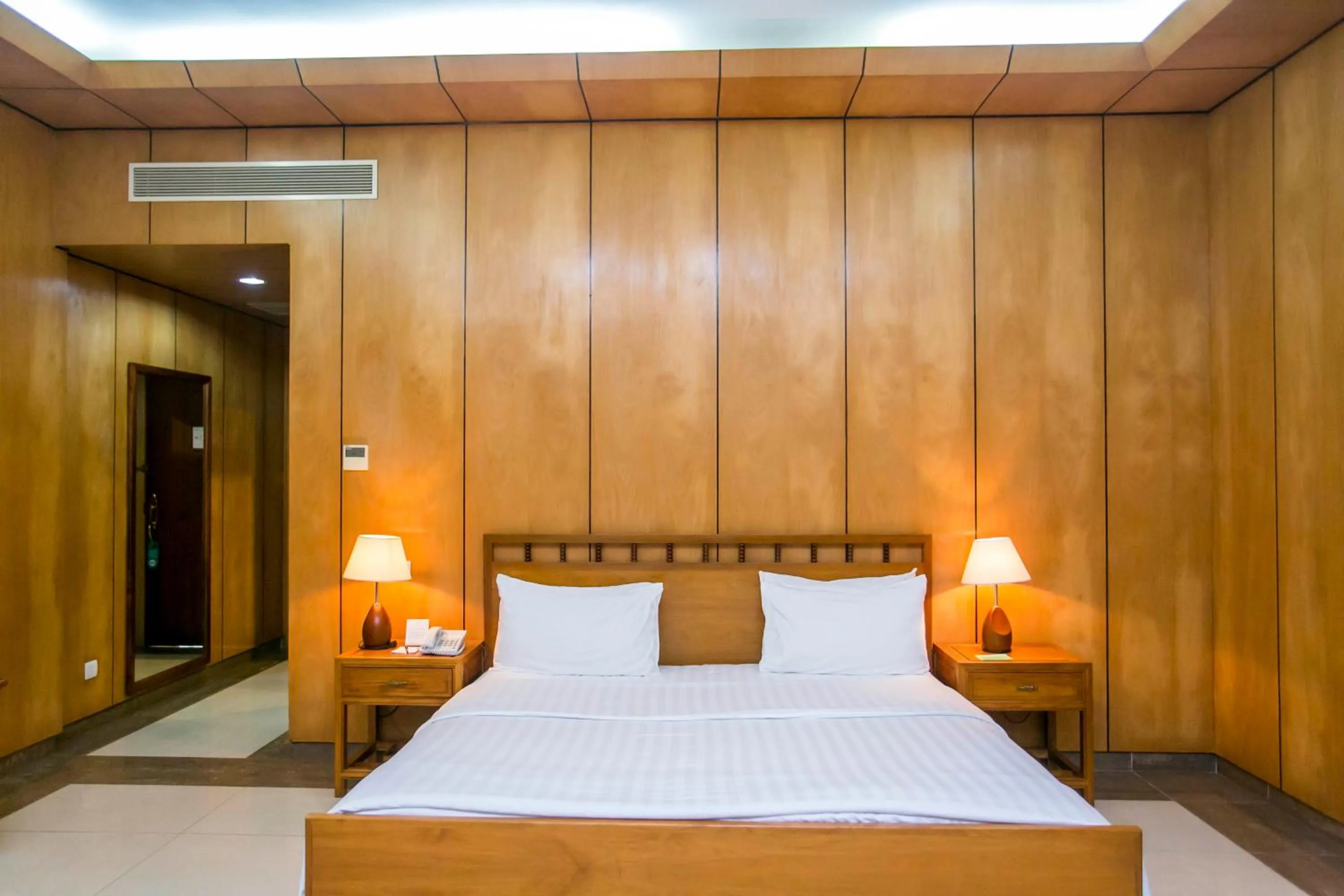 Bed in Lagos Oriental Hotel